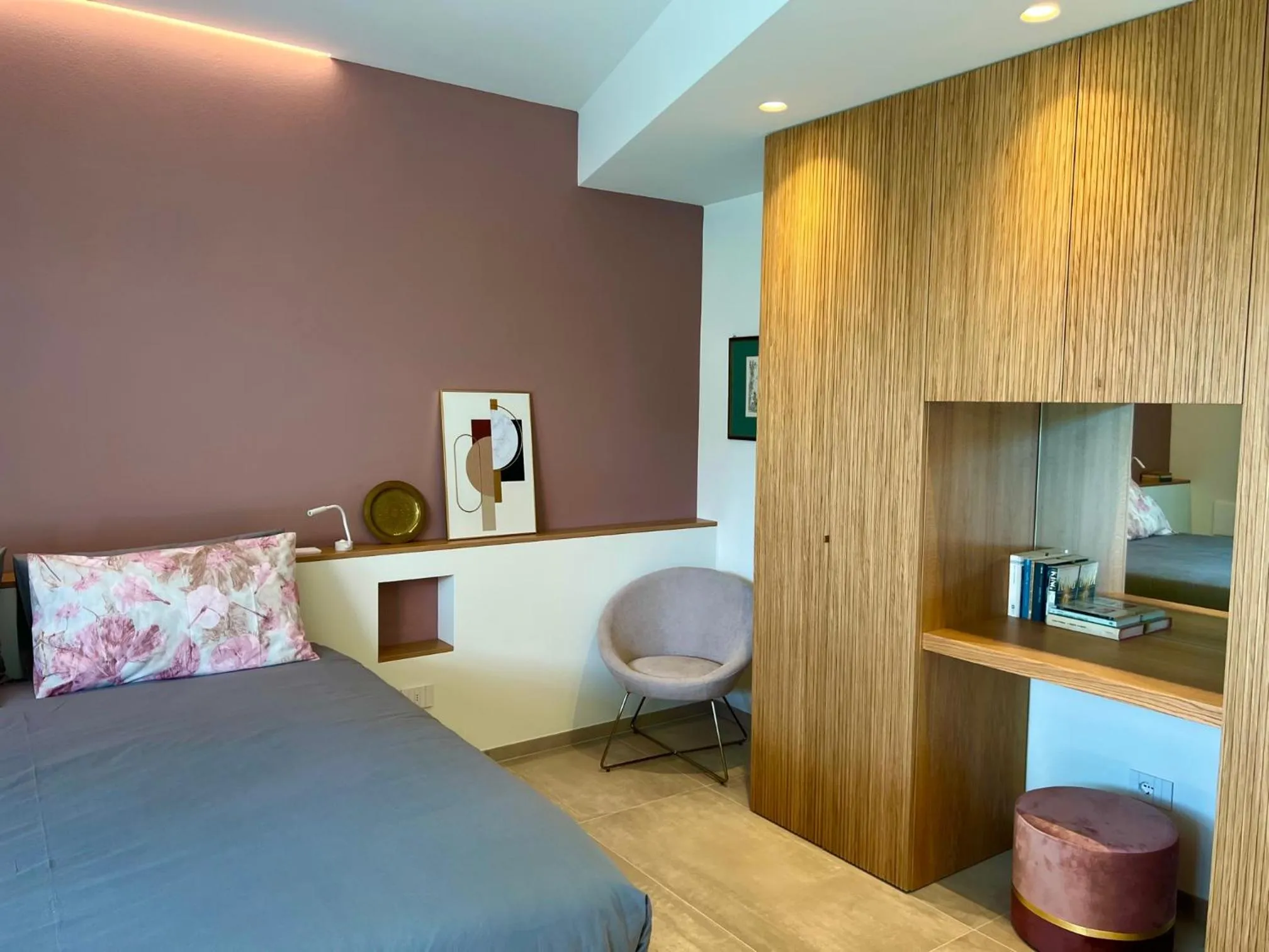 Bed in Villa Costantina with heated POOL