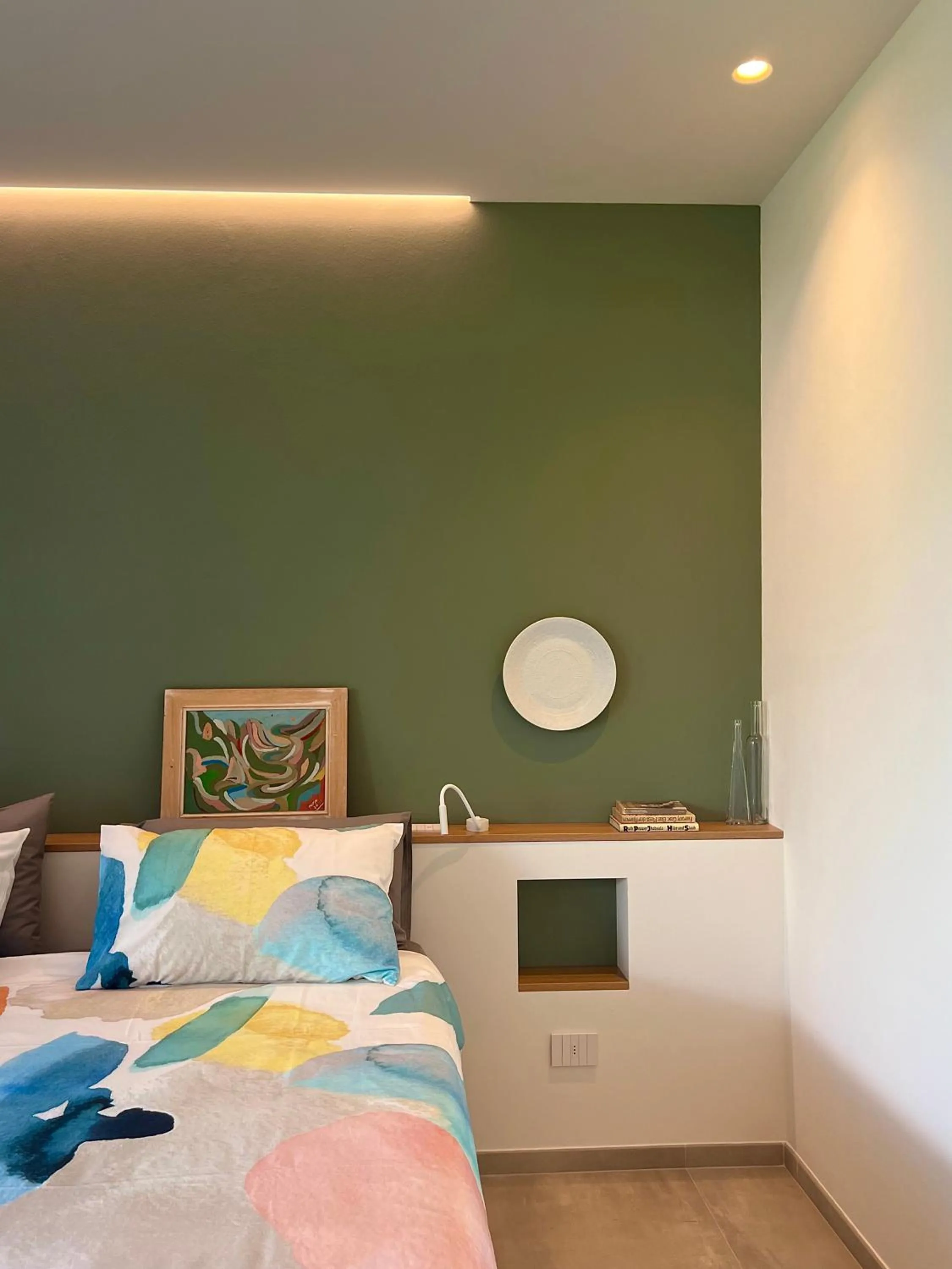 Bed in Villa Costantina with heated POOL