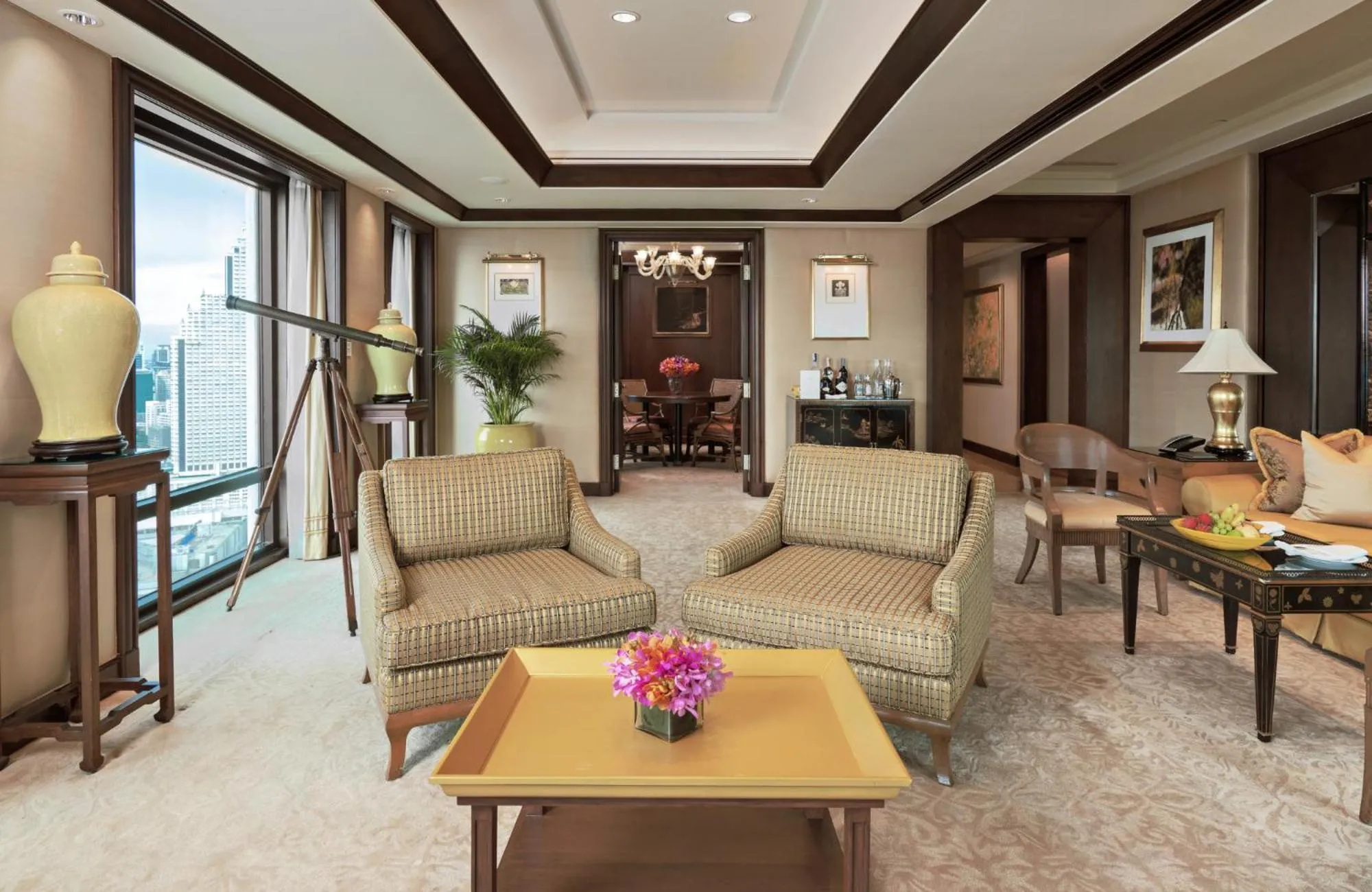 Living room in The Peninsula Bangkok