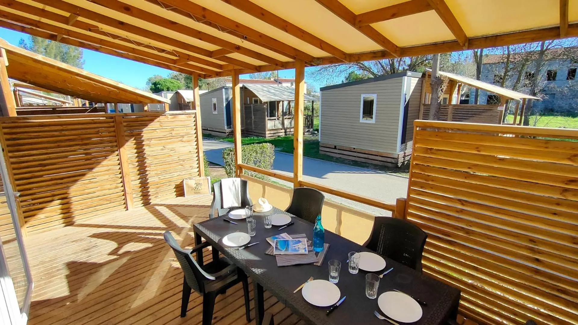 Balcony/Terrace in Camping Les Palmiers