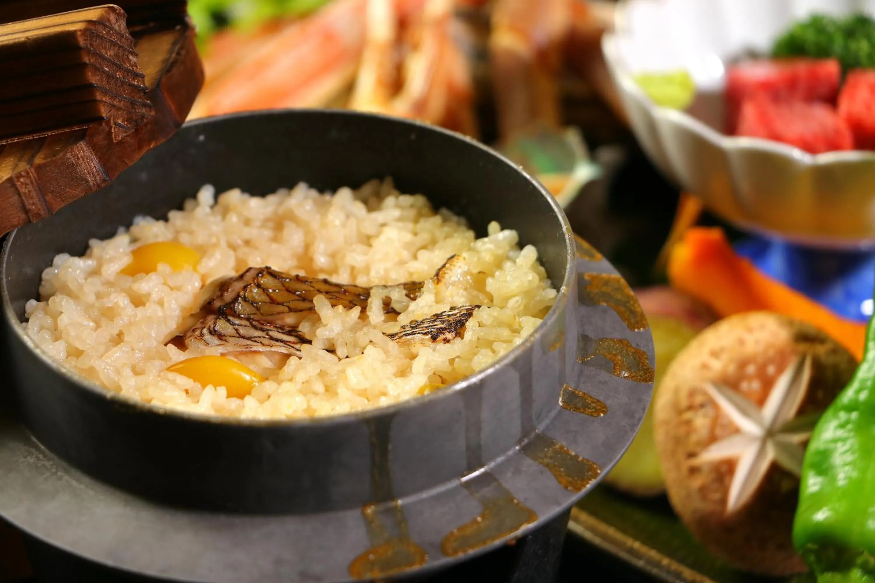 Dinner in Tsuruga Sazanami Resort Chobei