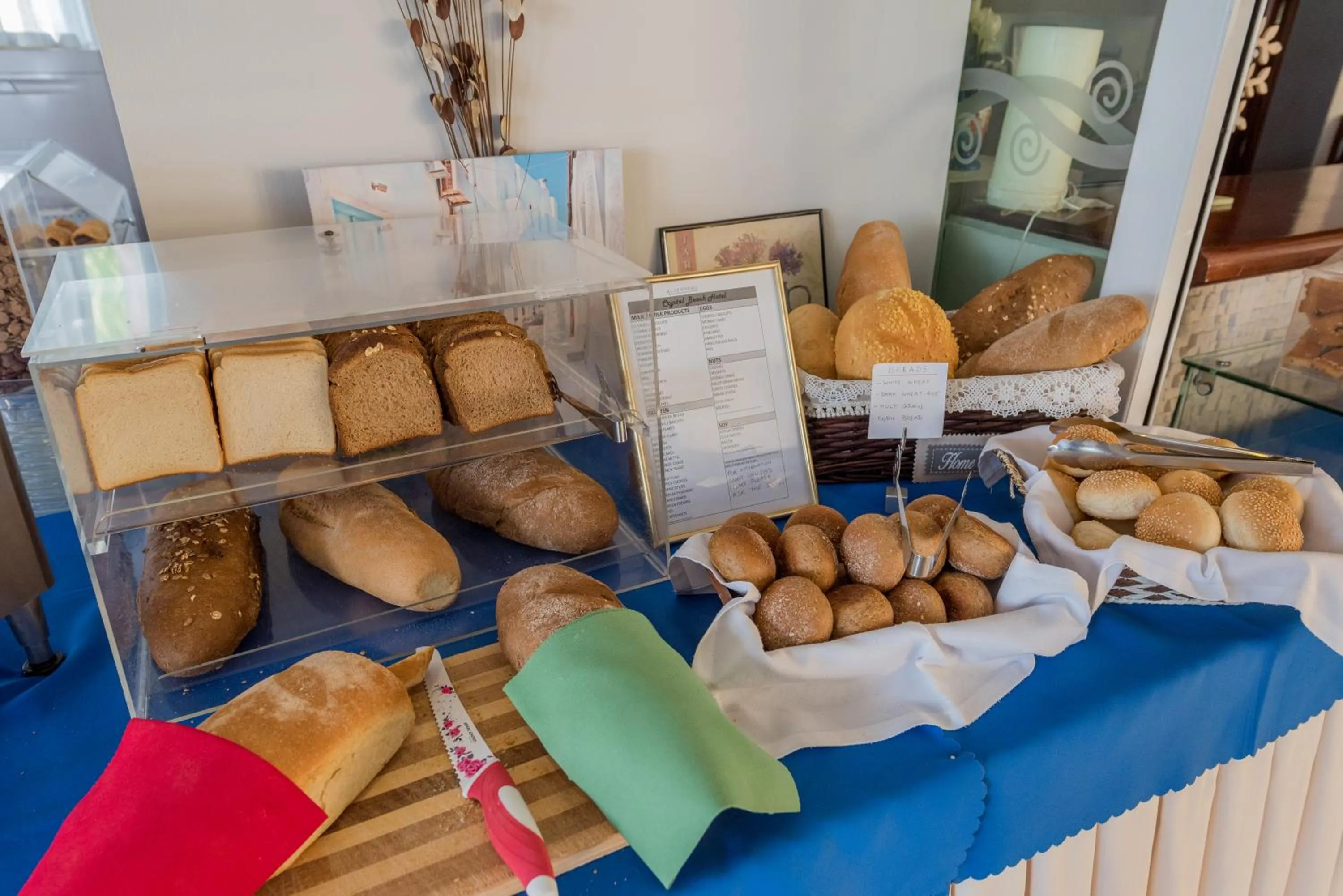 Buffet breakfast in Crystal Beach Hotel