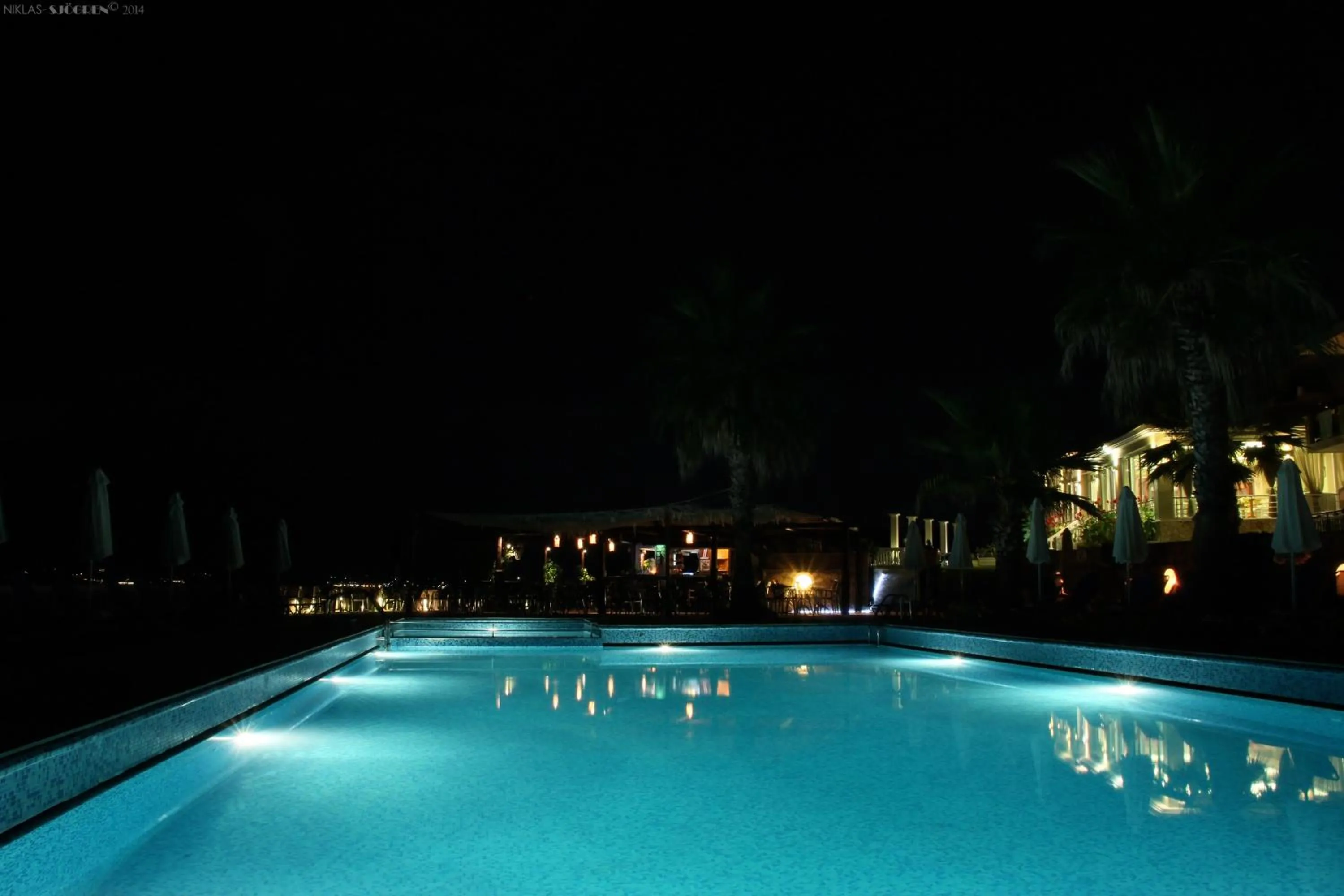 Night in Crystal Beach Hotel