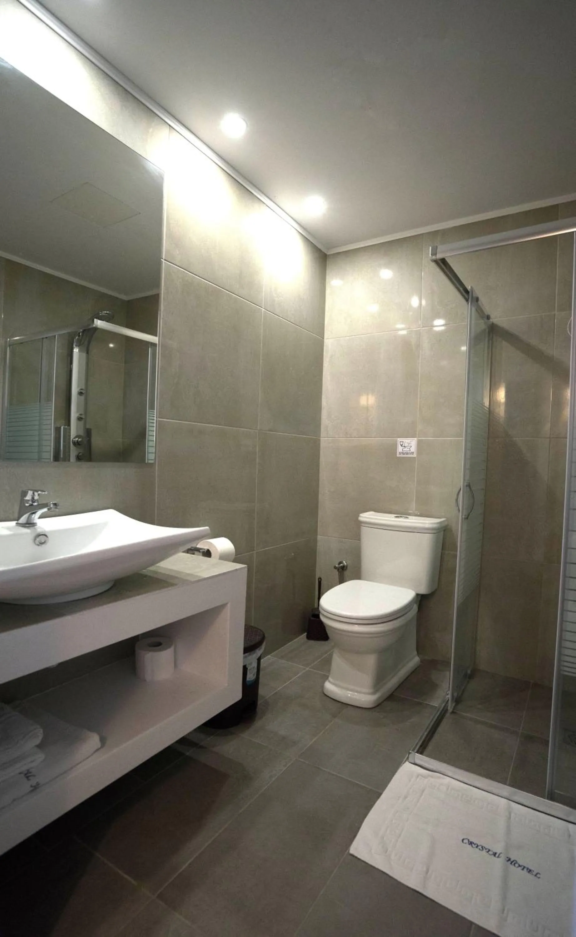 Shower in Crystal Beach Hotel