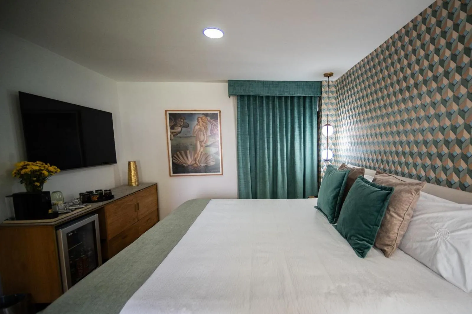 Bed in Hotel Roma 191