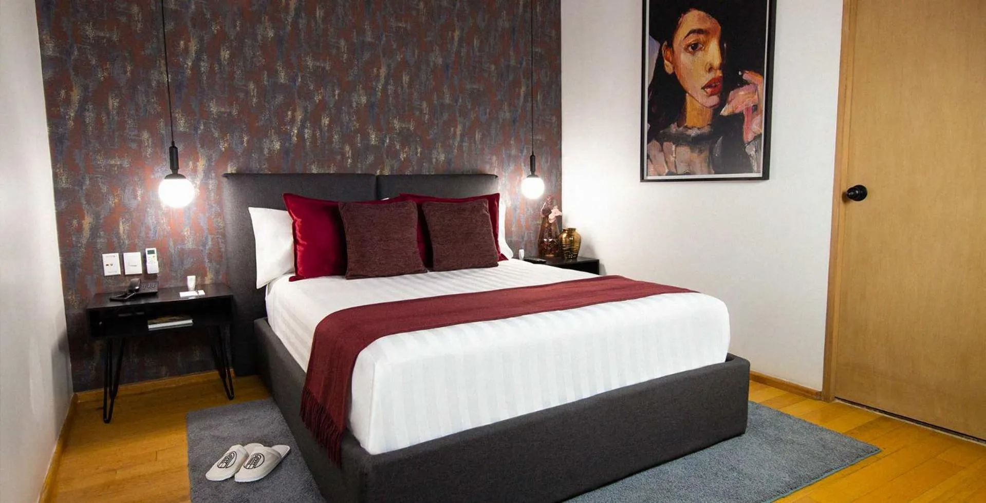 Bed in Hotel Roma 191