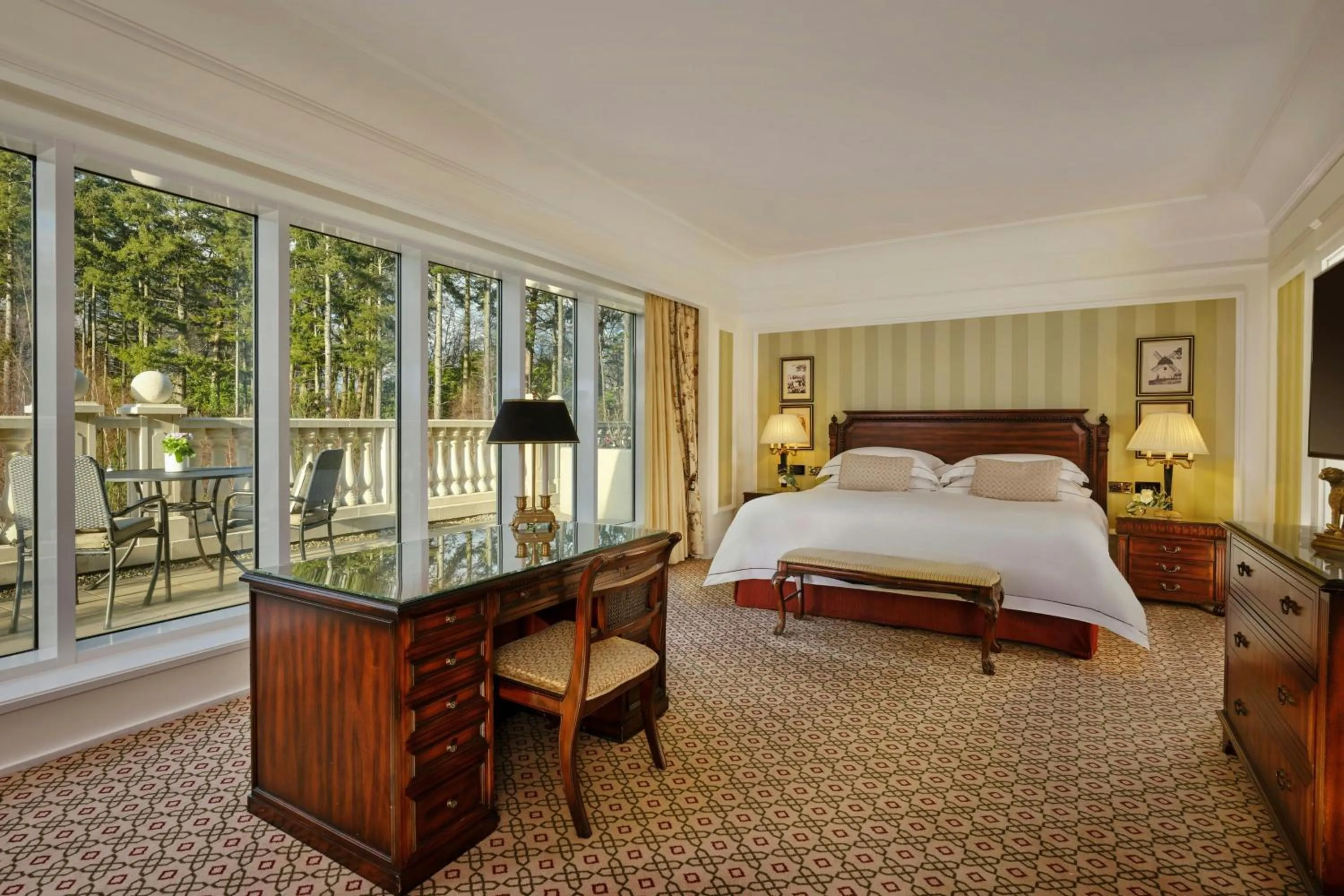 Photo of the whole room, Bed in Powerscourt Hotel, Autograph Collection