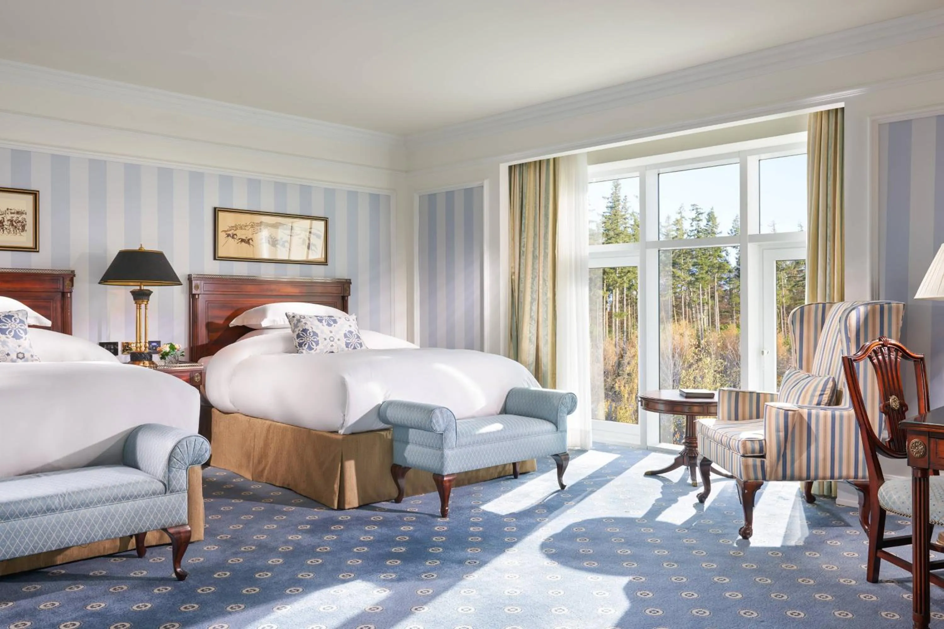 Bedroom, Bed in Powerscourt Hotel, Autograph Collection