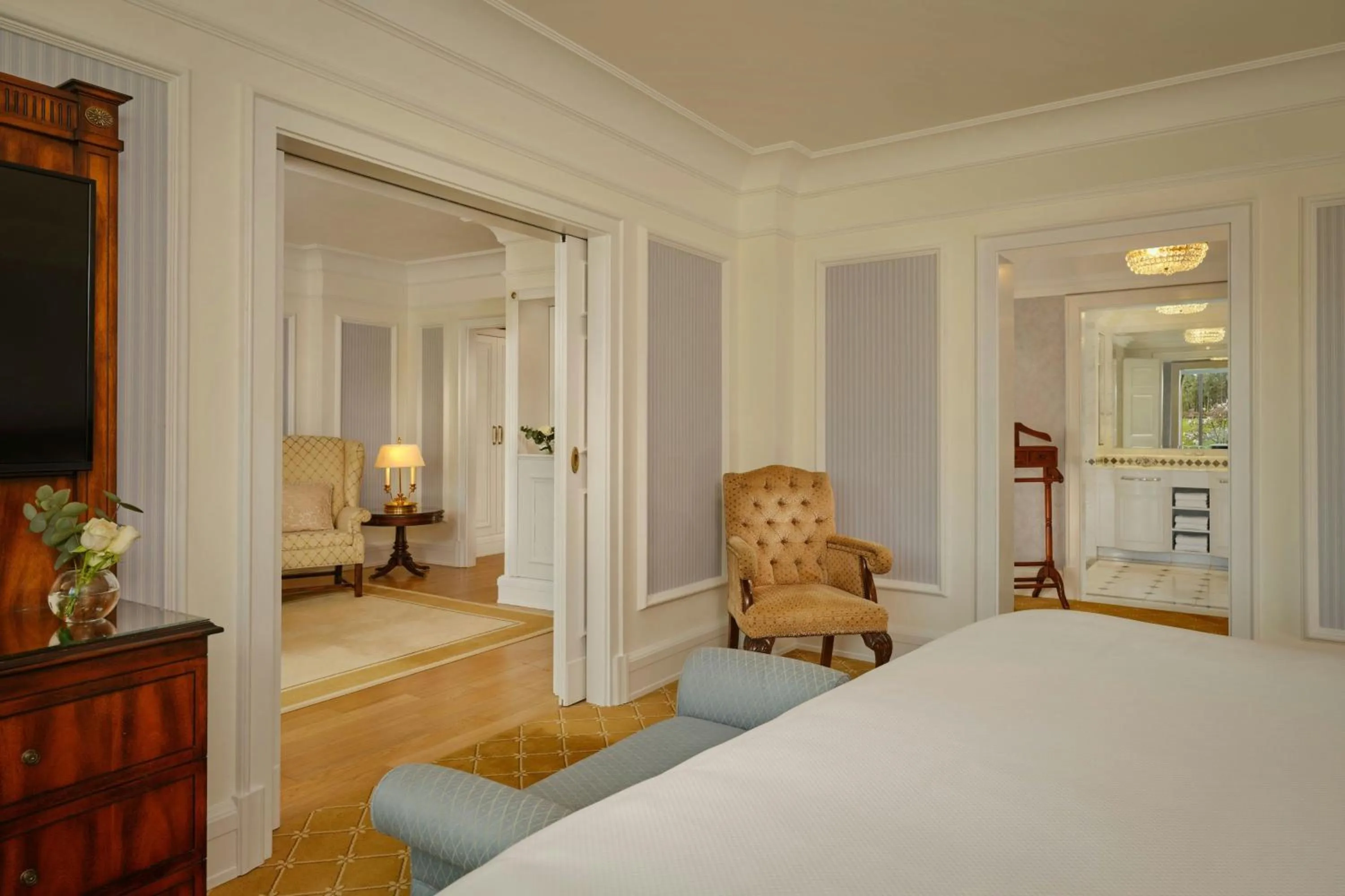 Photo of the whole room, Bed in Powerscourt Hotel, Autograph Collection