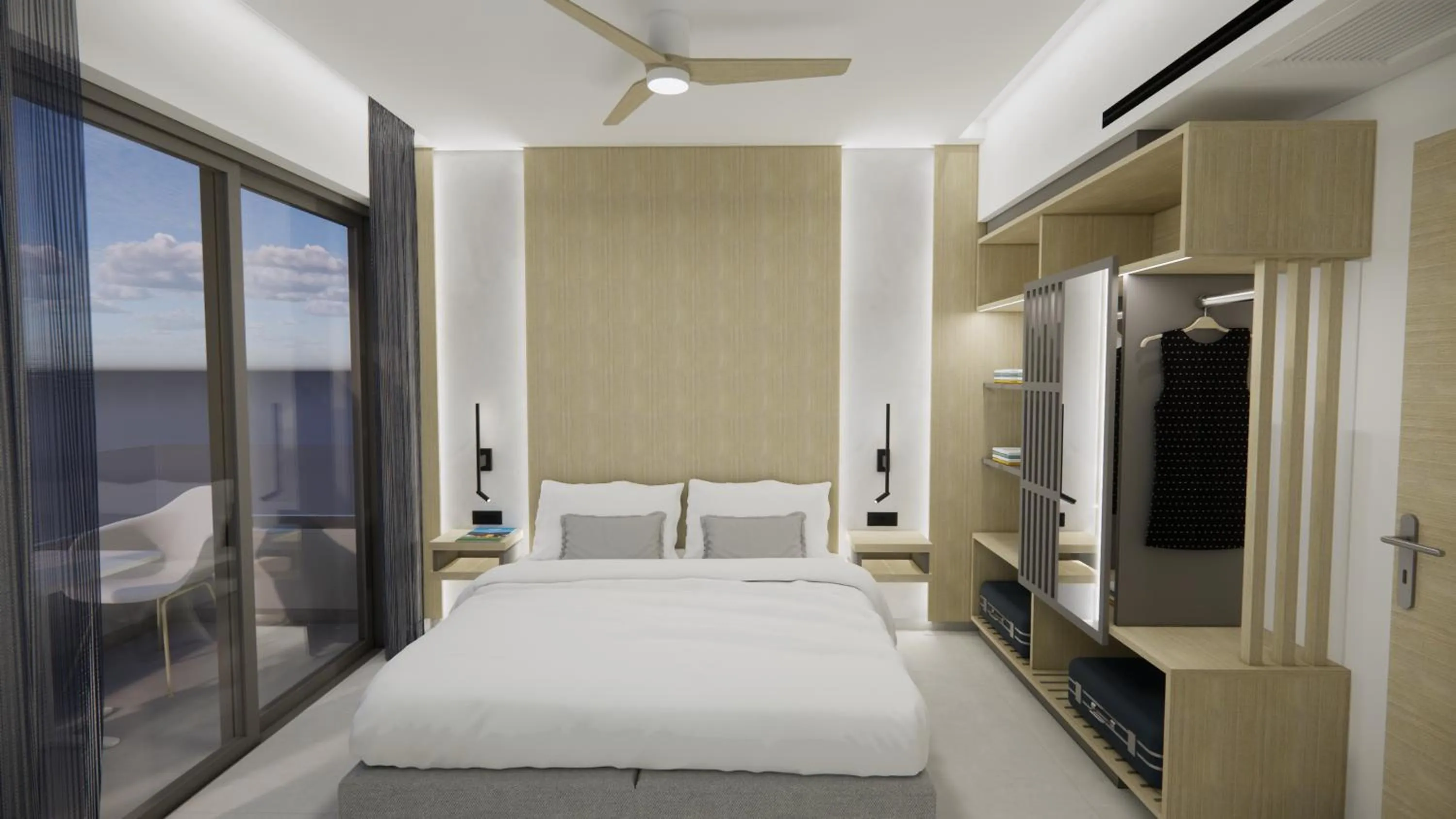 Bed in Oscar Suites & Village