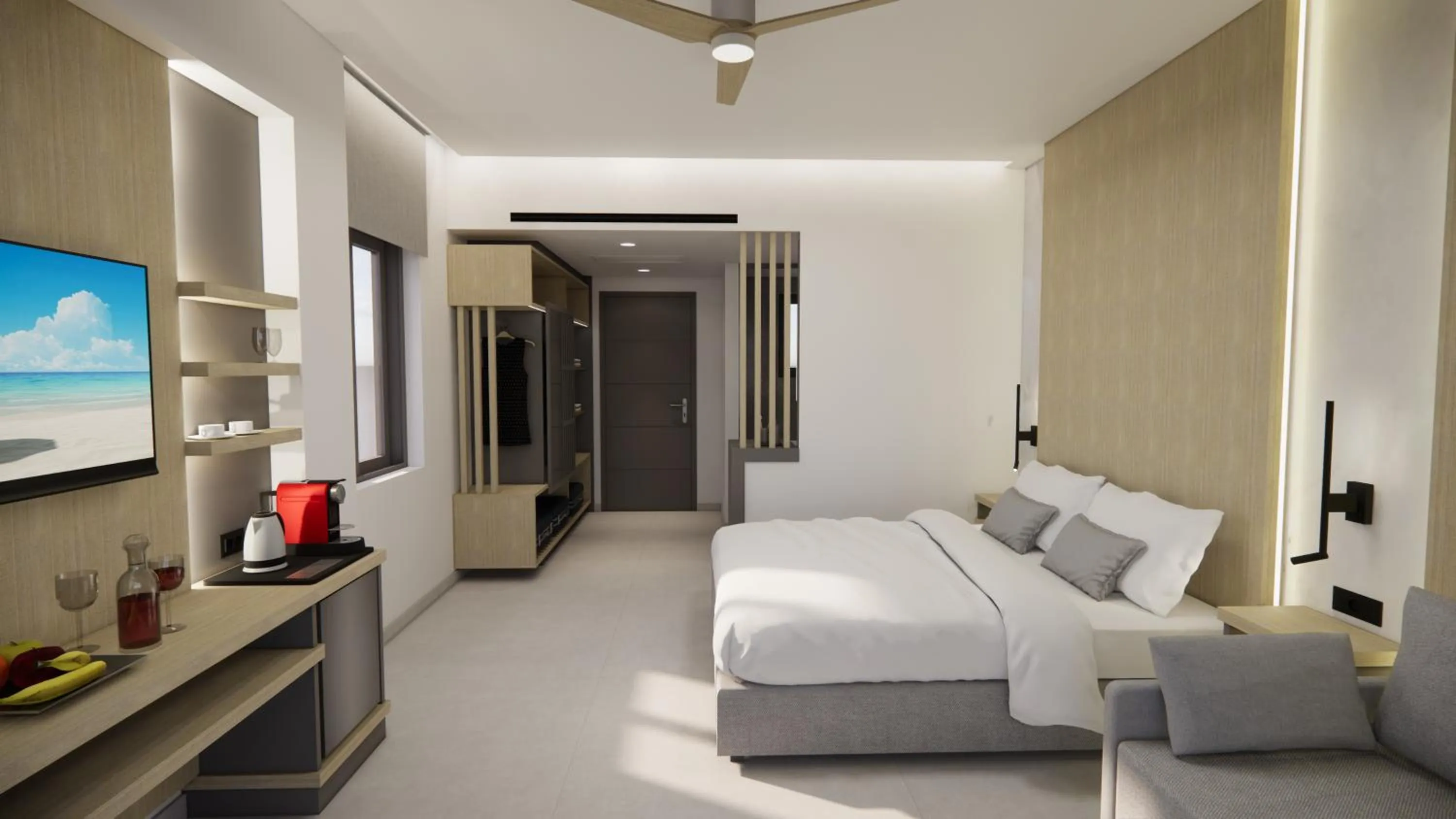 Bed in Oscar Suites & Village