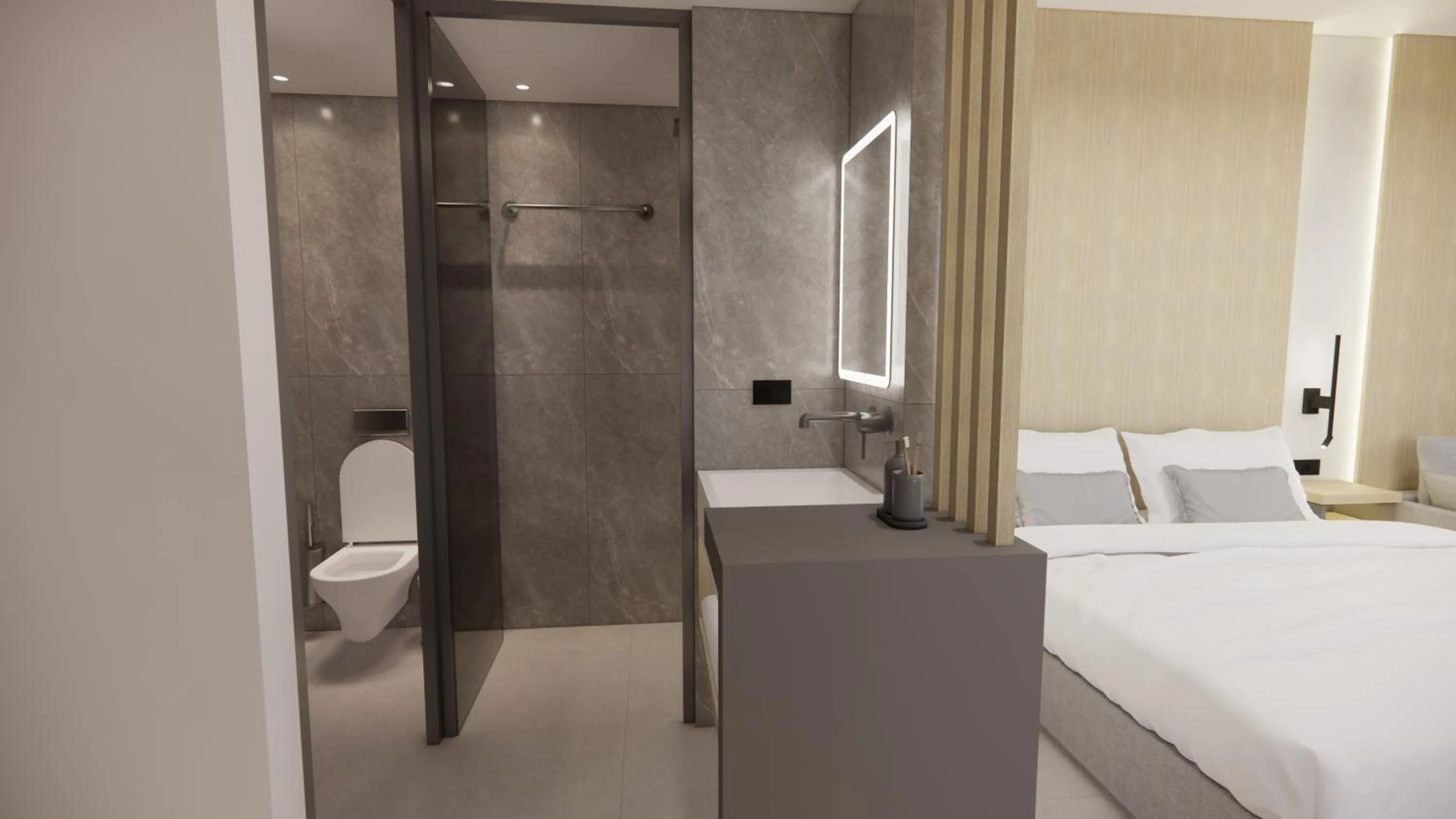 Shower in Oscar Suites & Village