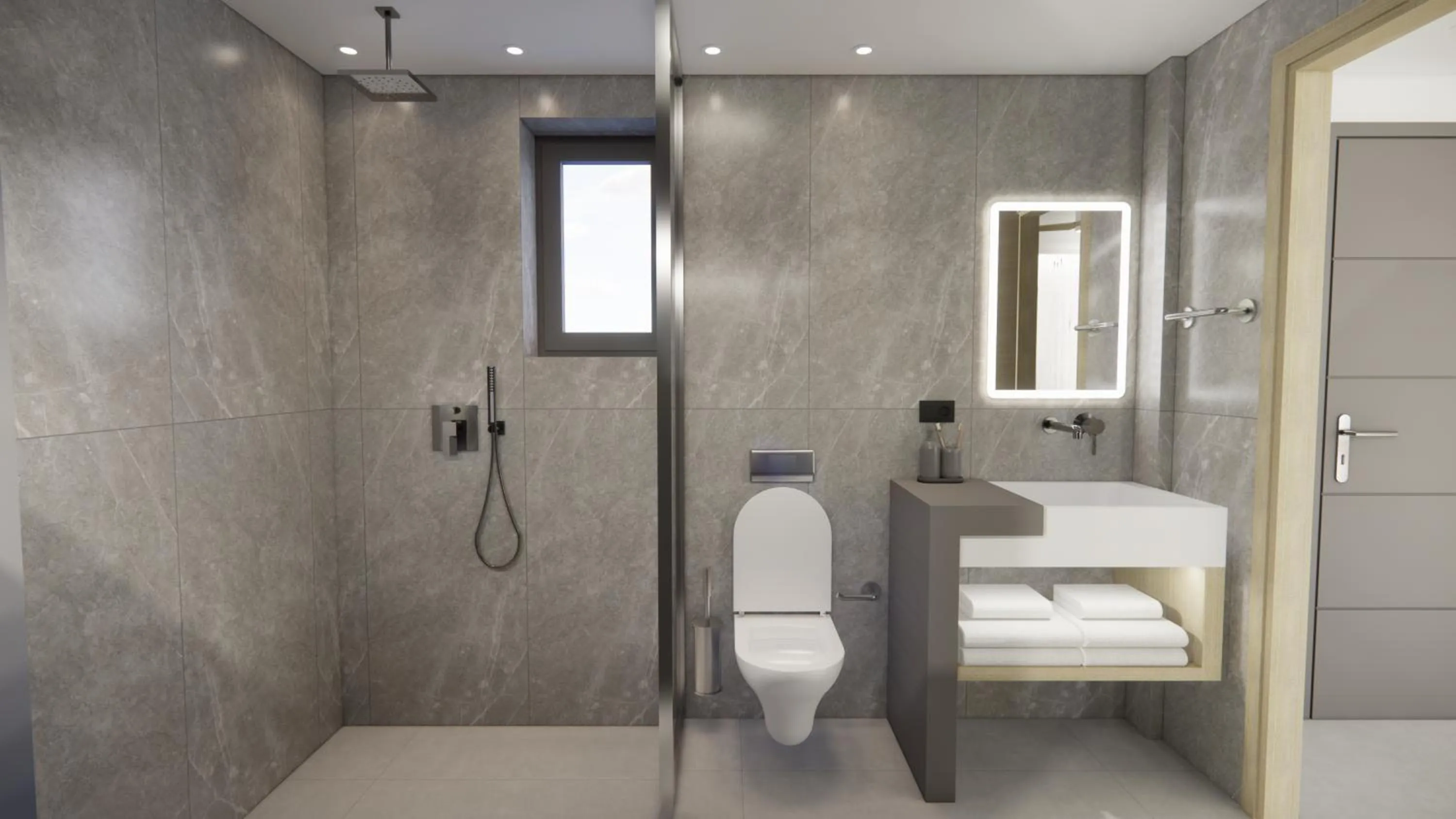 Shower in Oscar Suites & Village