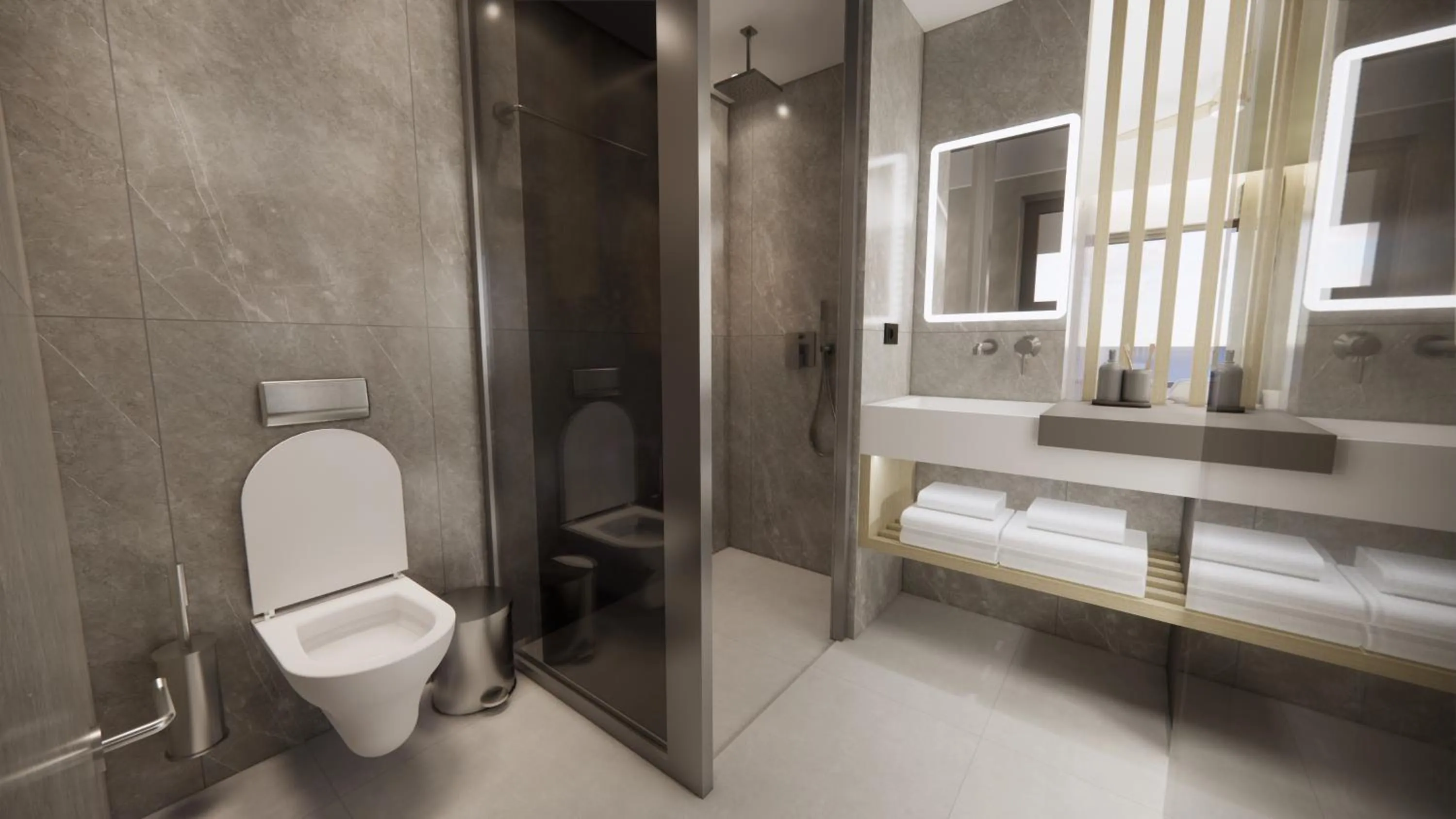 Shower in Oscar Suites & Village