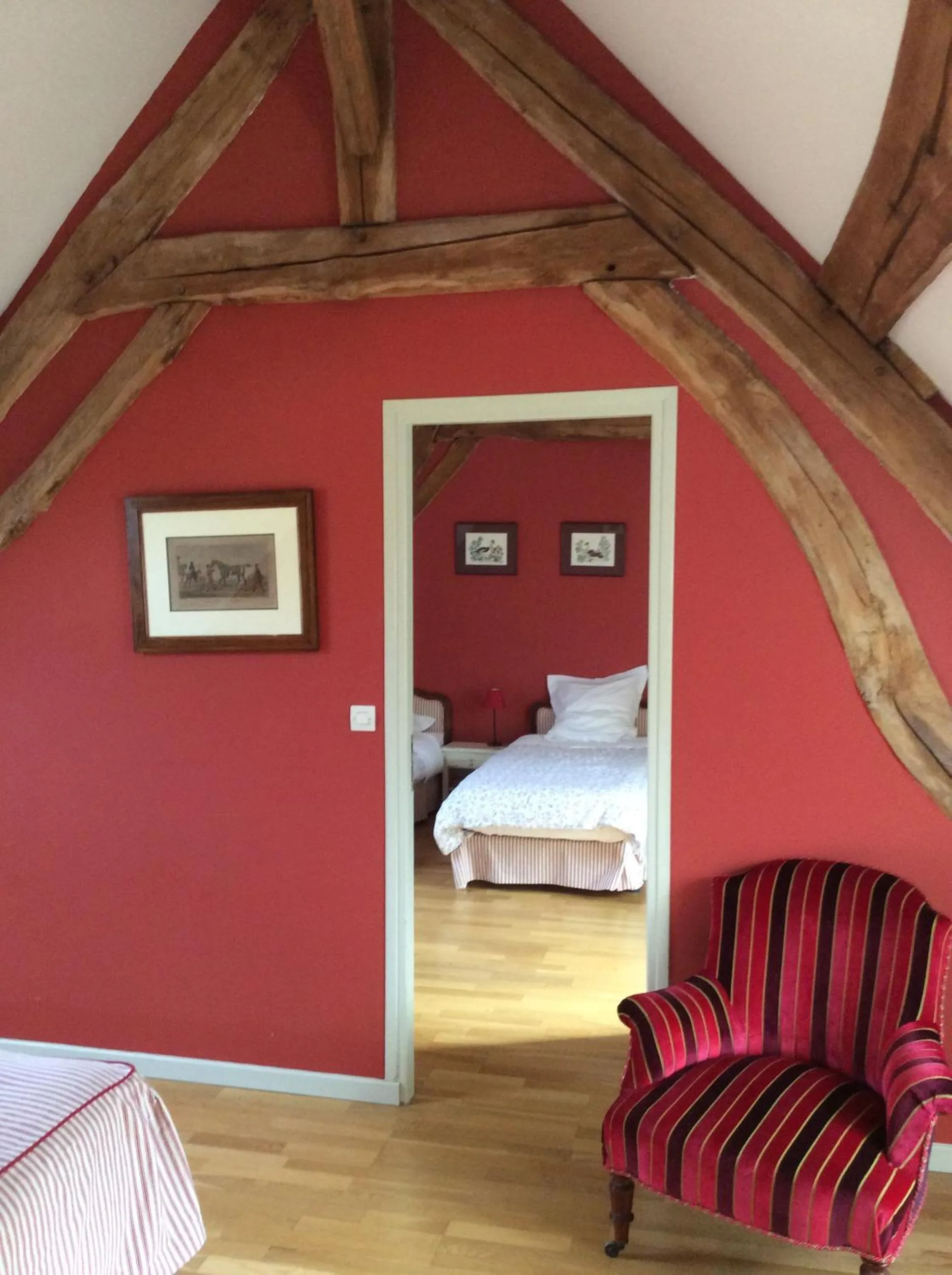Bedroom, Bed in Gite et Chambres d'Hôtes Clos de Mondetour