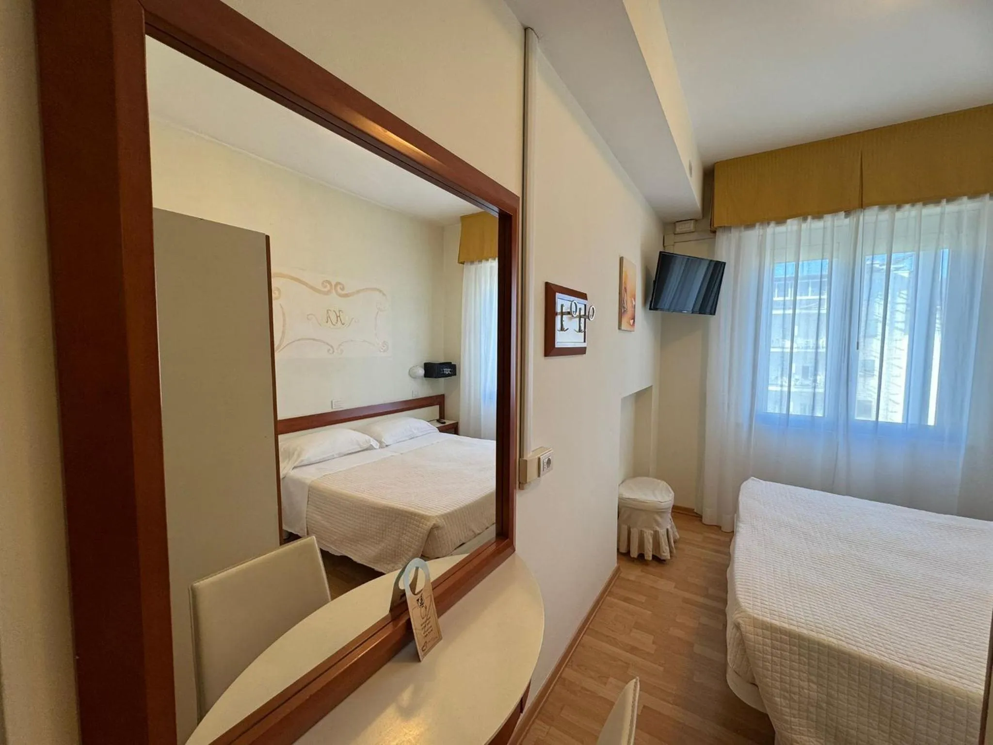 Bed in Hotel Aristeo