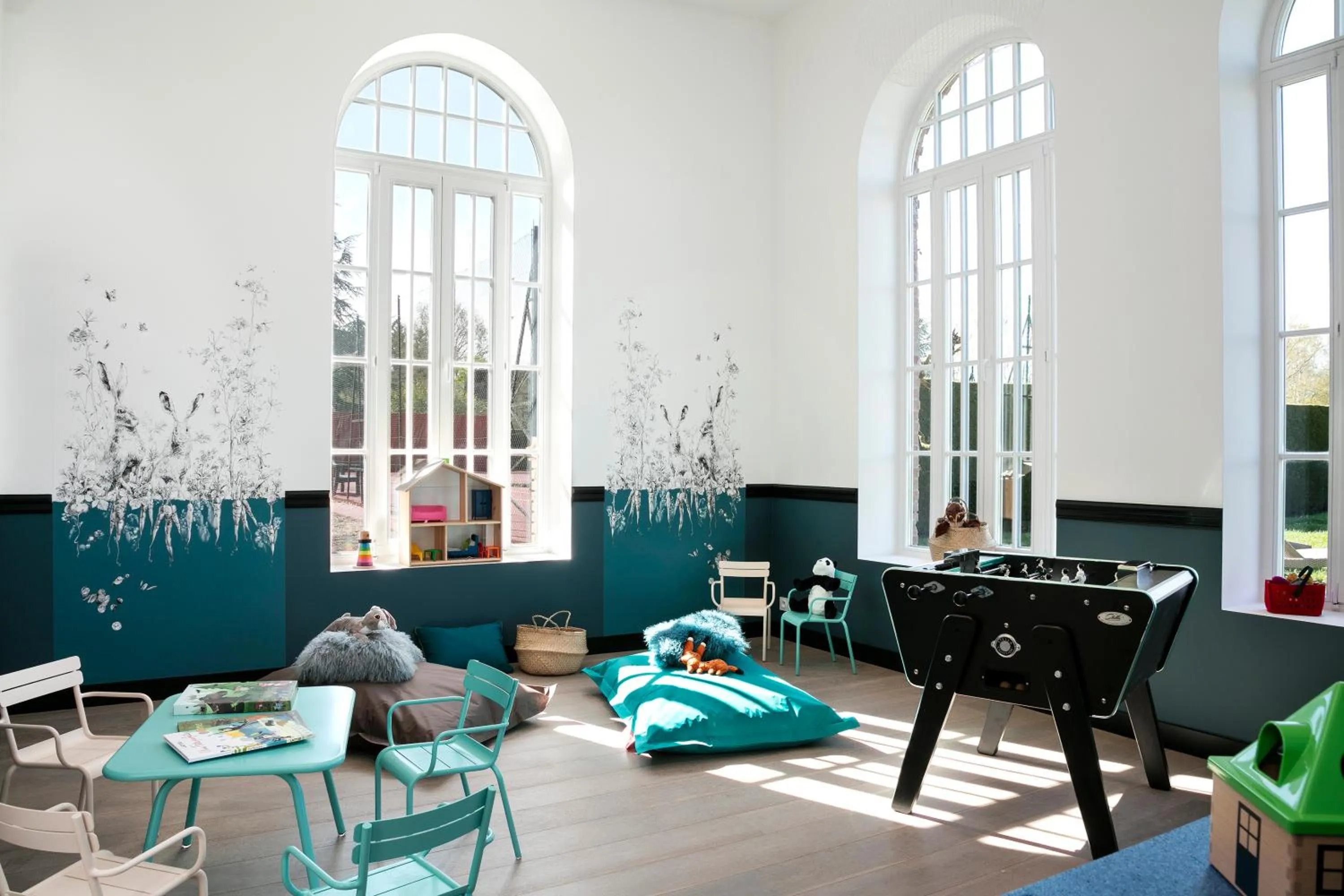 Children play ground in Les Hauts de Loire Relais & Châteaux