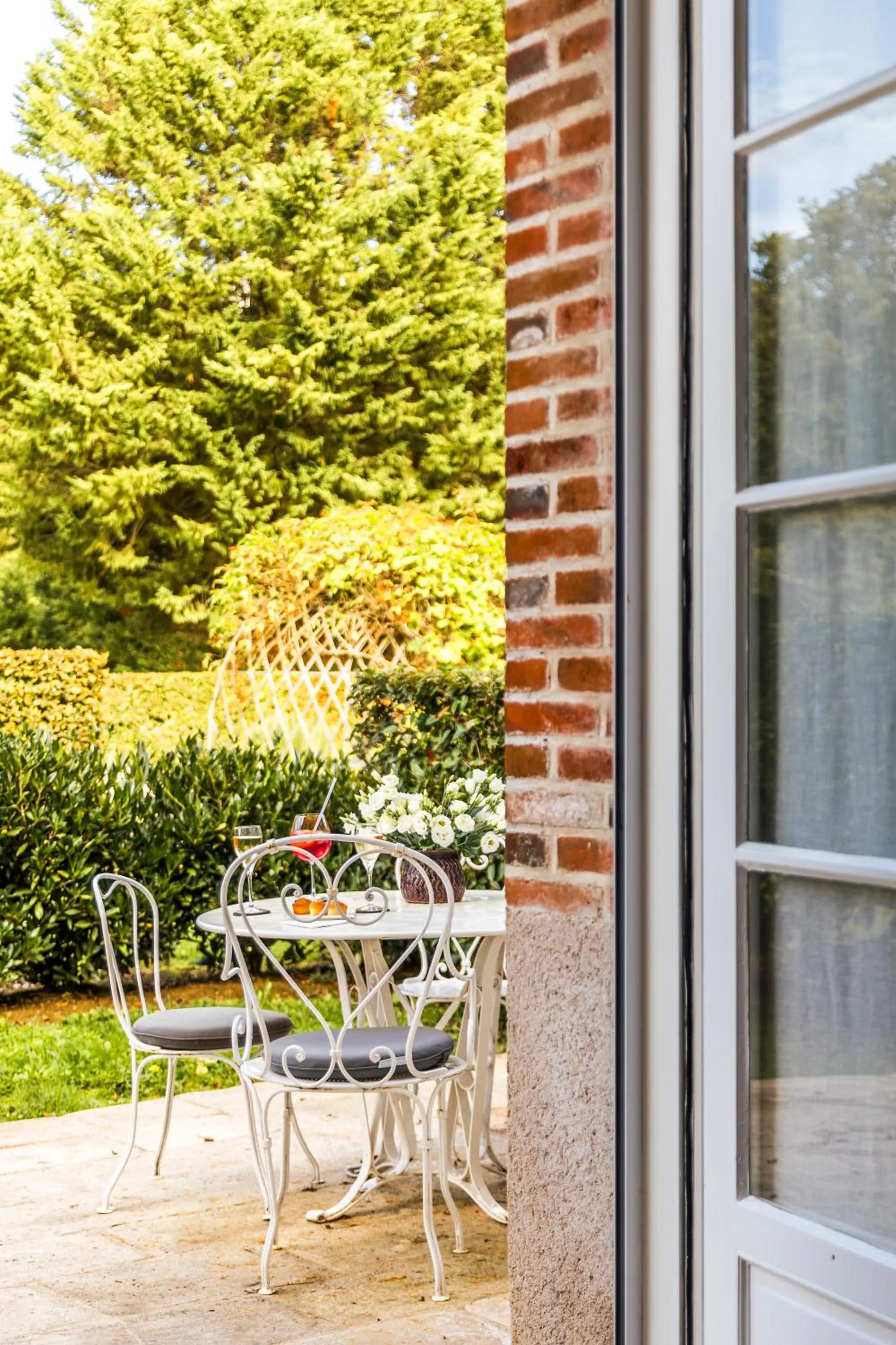 Patio in Les Hauts de Loire Relais & Châteaux