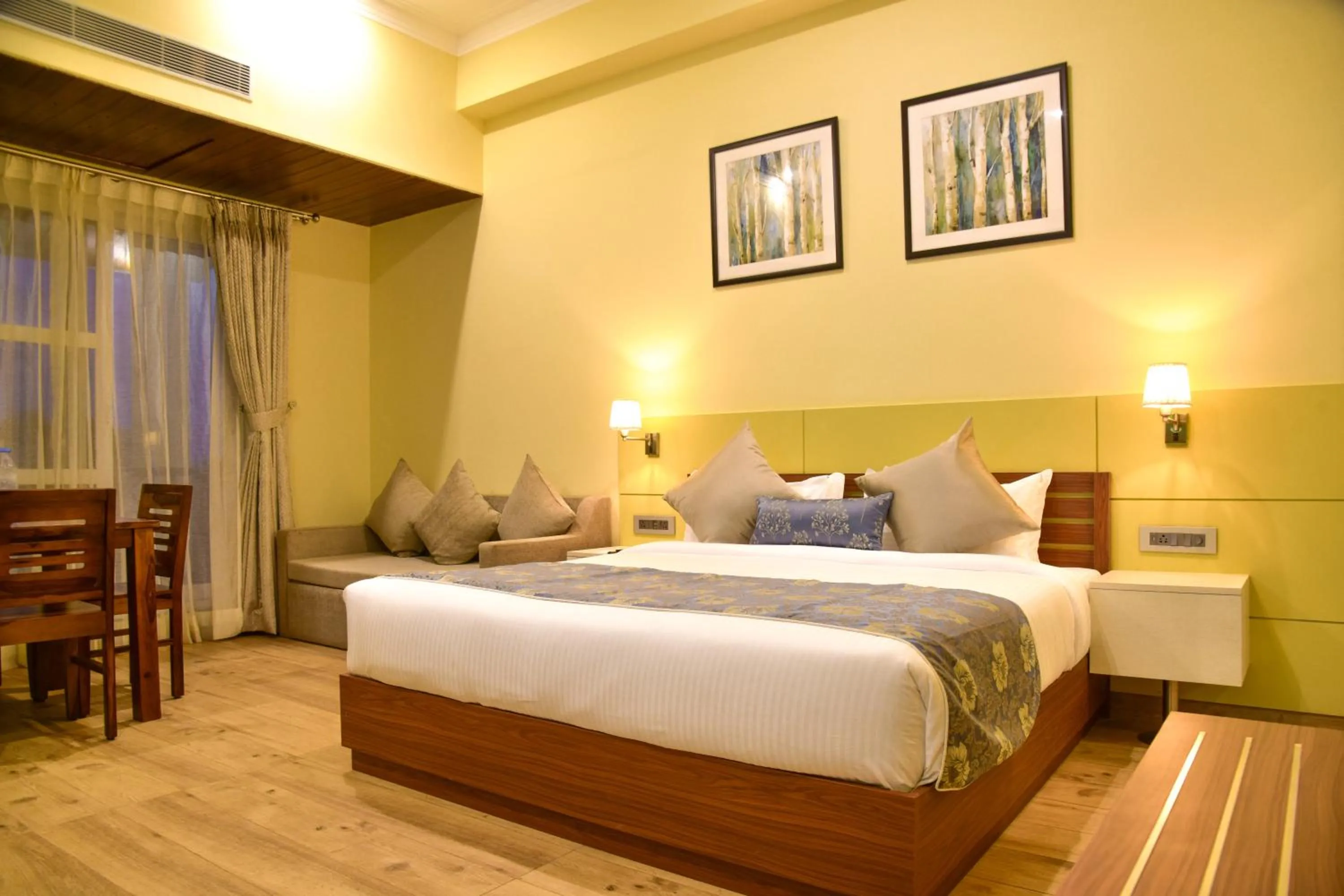 Bed in Infinitea Tea Garden Resort
