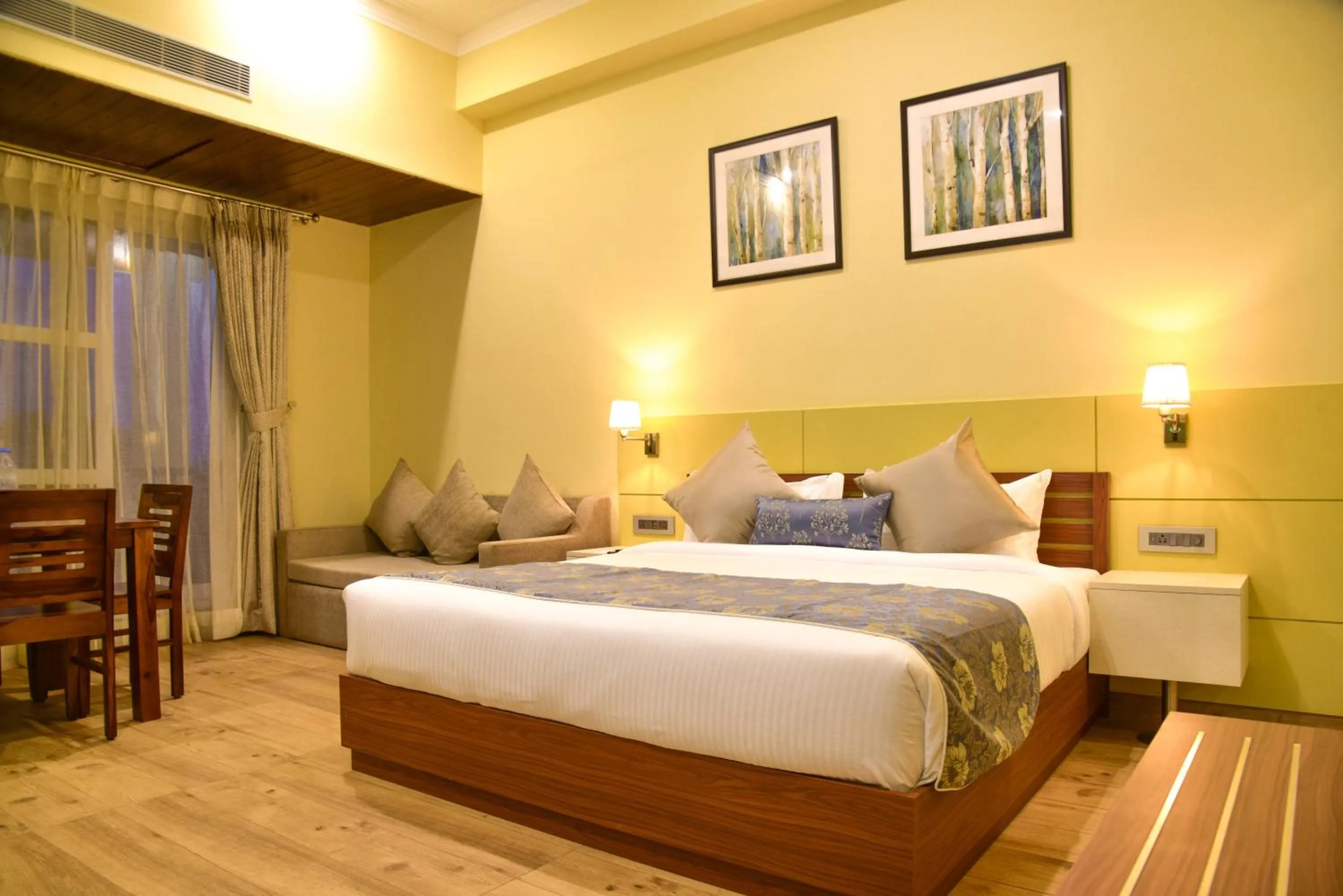 Bed in Infinitea Tea Garden Resort