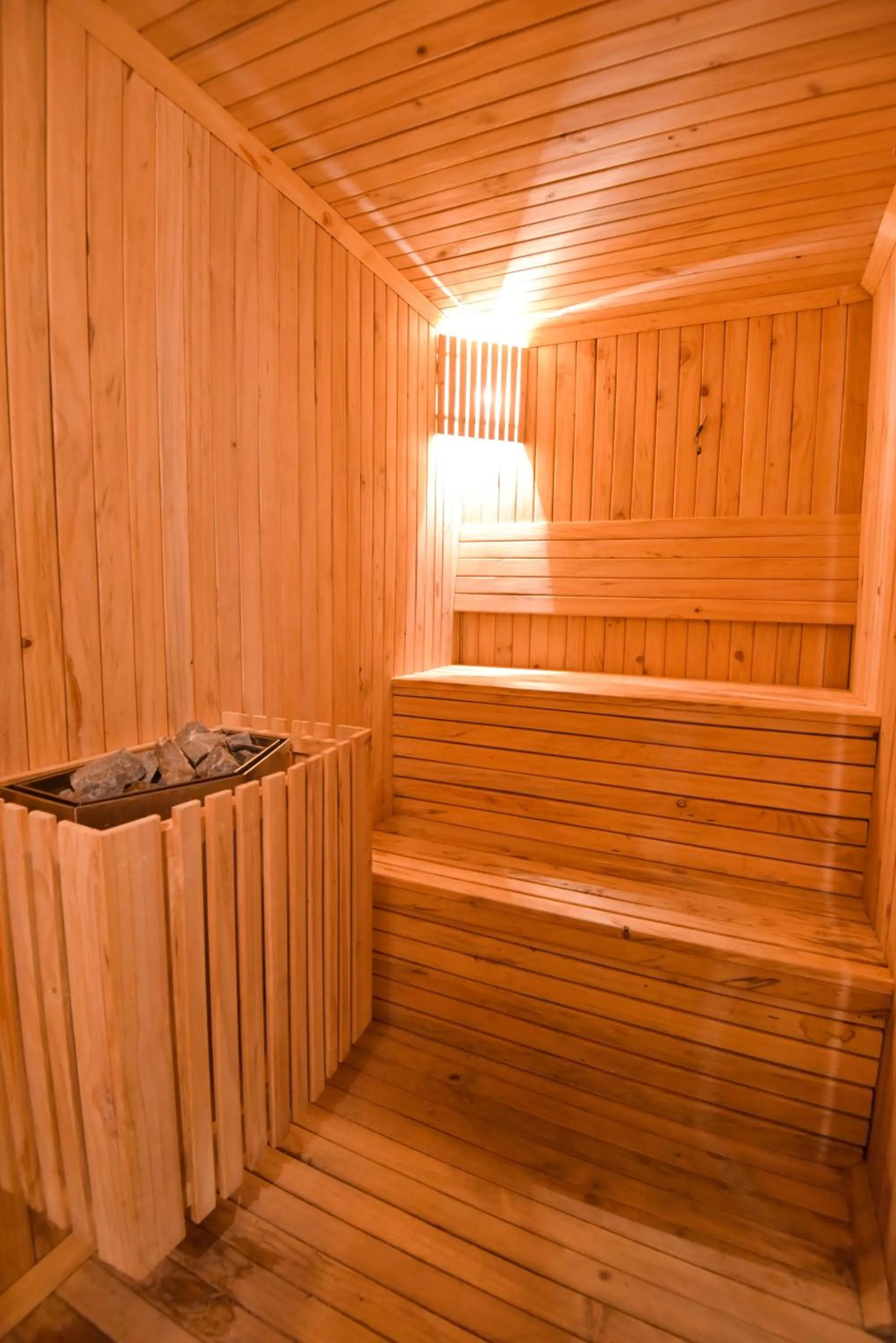 Sauna in Infinitea Tea Garden Resort