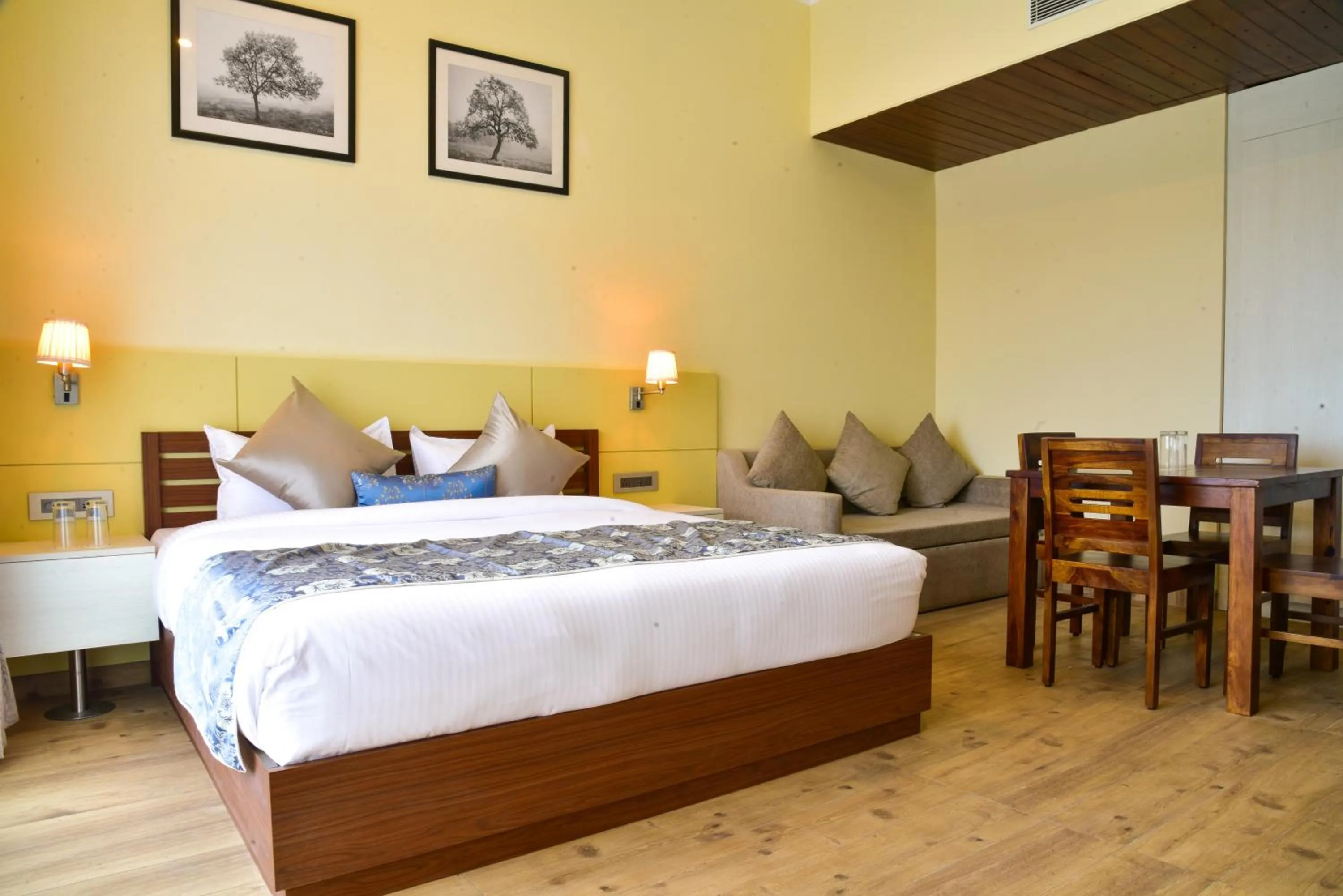 Bed in Infinitea Tea Garden Resort