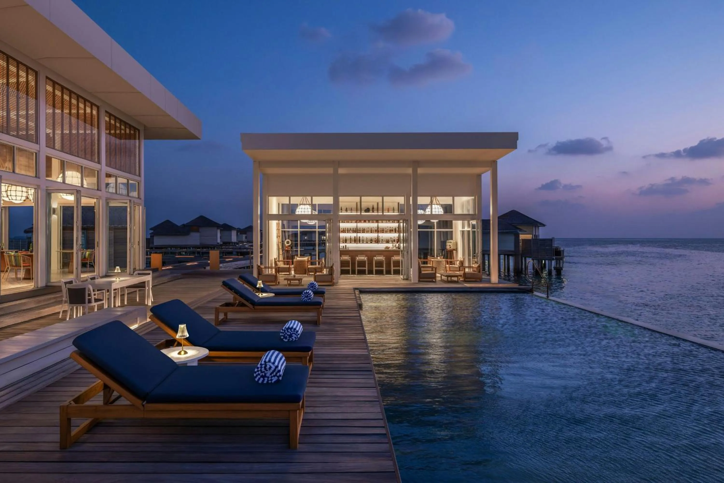 Swimming pool in The Halcyon Private Isles Maldives, Autograph Collection