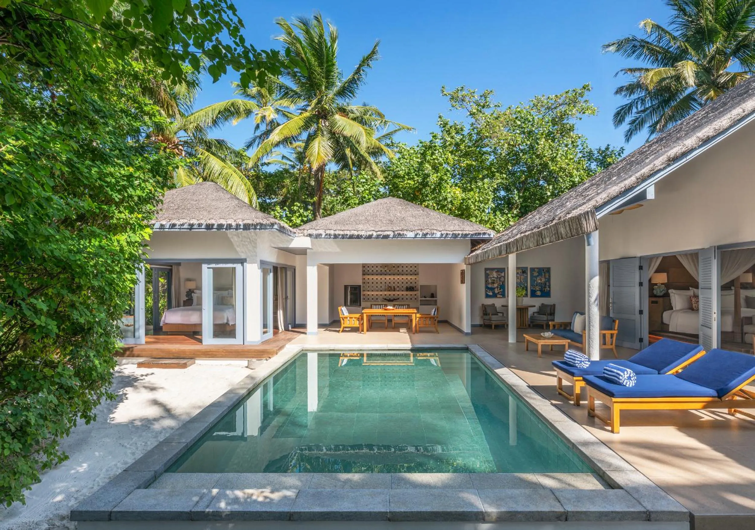Pool view in The Halcyon Private Isles Maldives, Autograph Collection