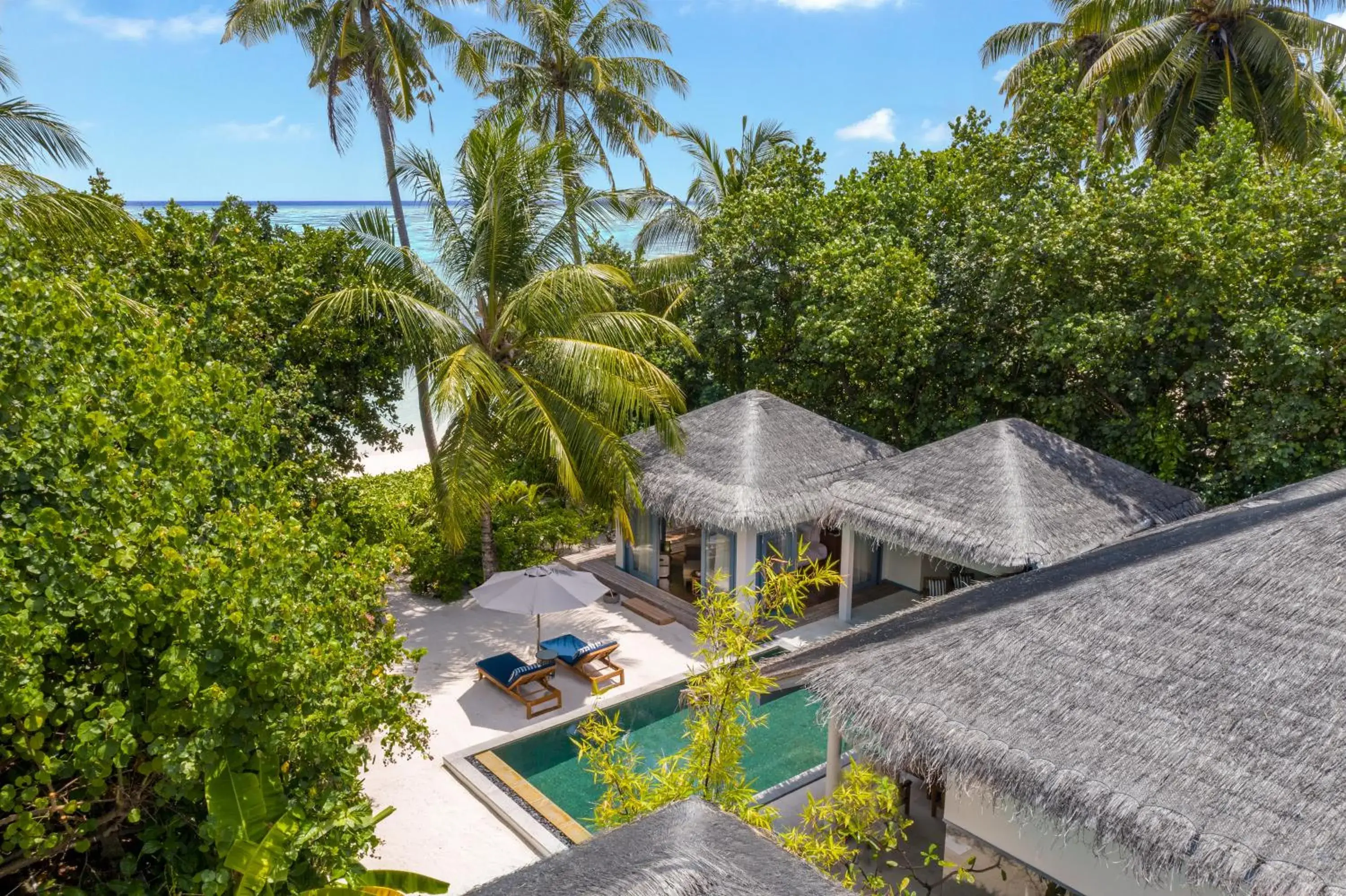 Bird's eye view in Raffles Maldives Meradhoo Bird's eye view in Raffles Maldives Meradhoo