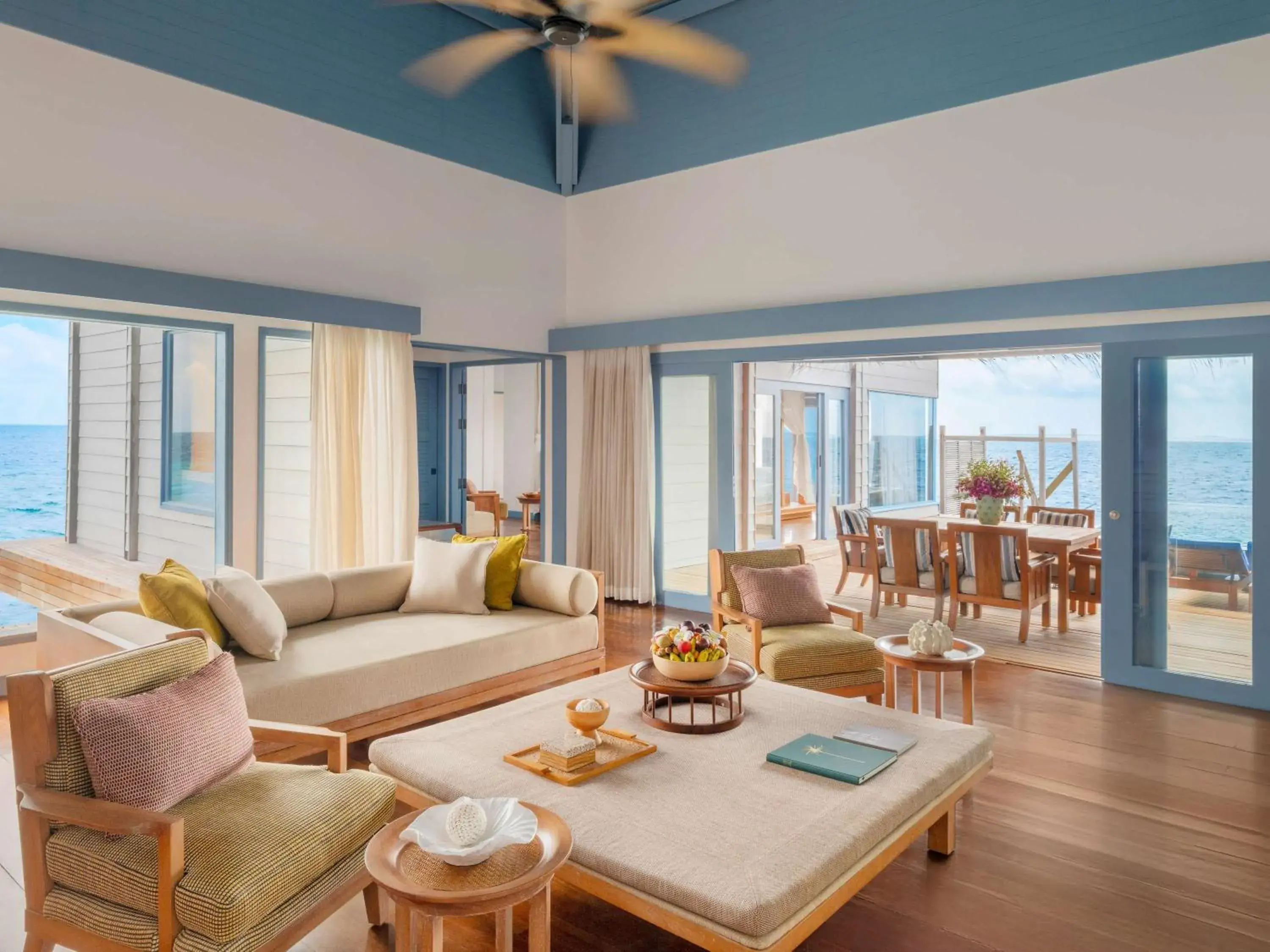 Bedroom in Raffles Maldives Meradhoo Bedroom in Raffles Maldives Meradhoo