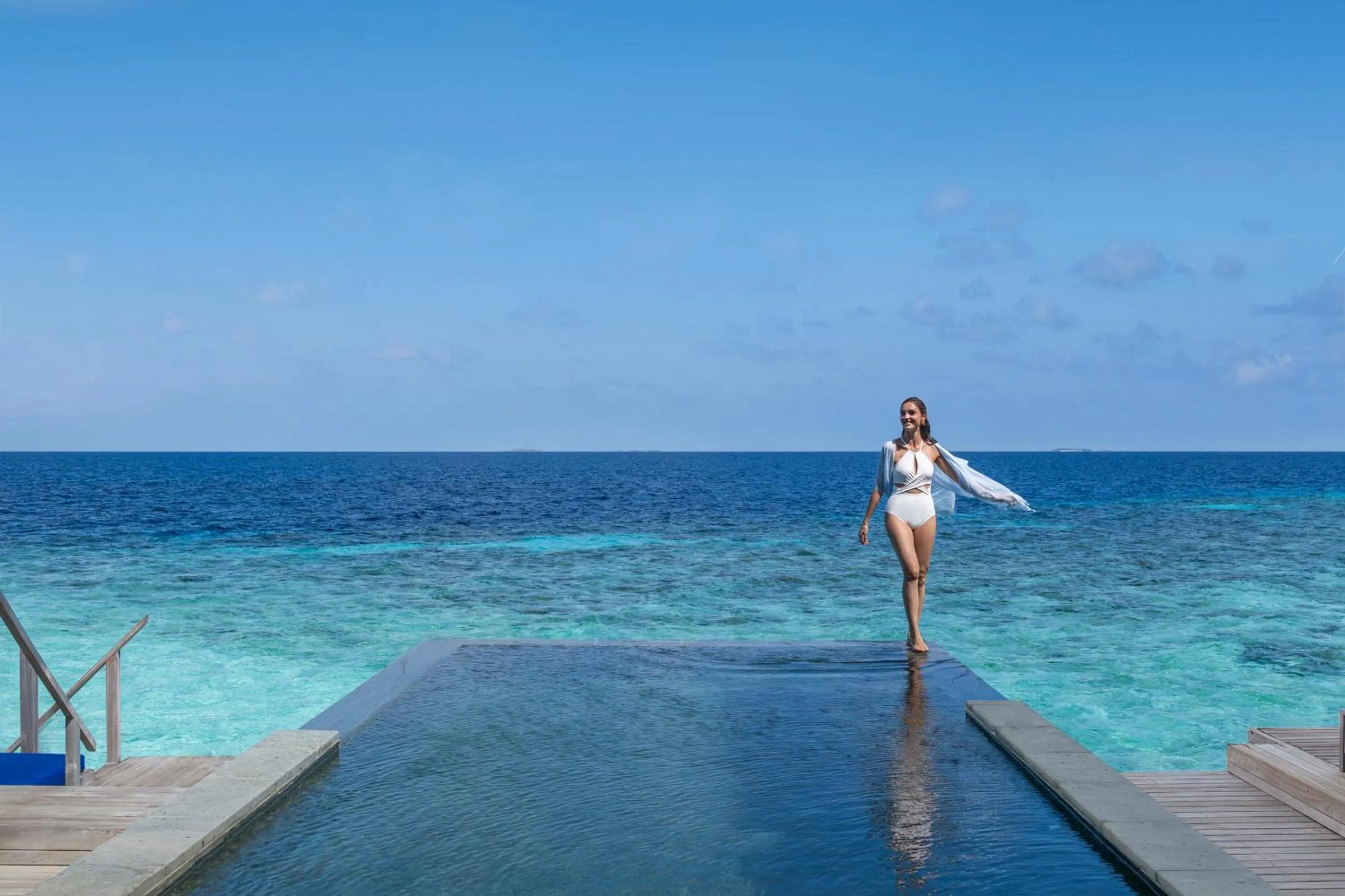 Pool view in The Halcyon Private Isles Maldives, Autograph Collection