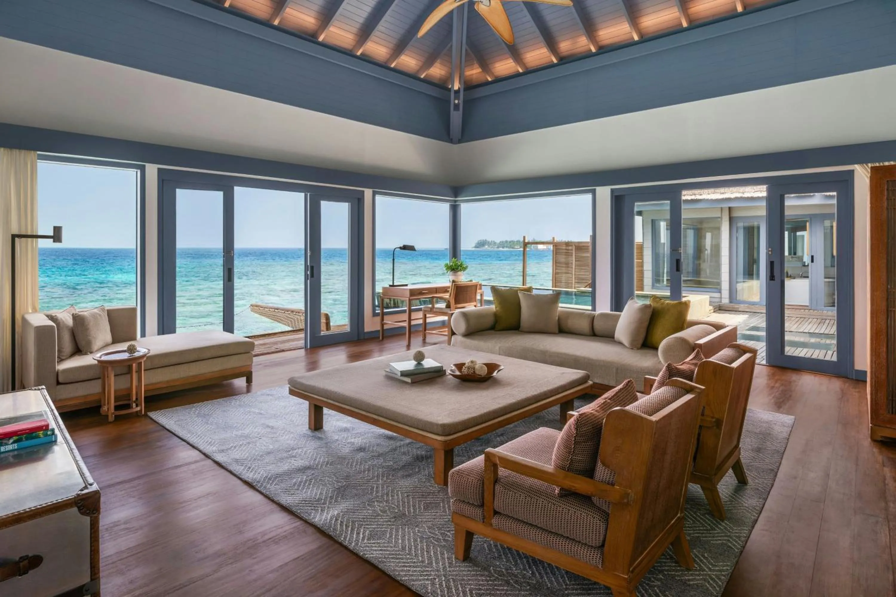 Living room in The Halcyon Private Isles Maldives, Autograph Collection