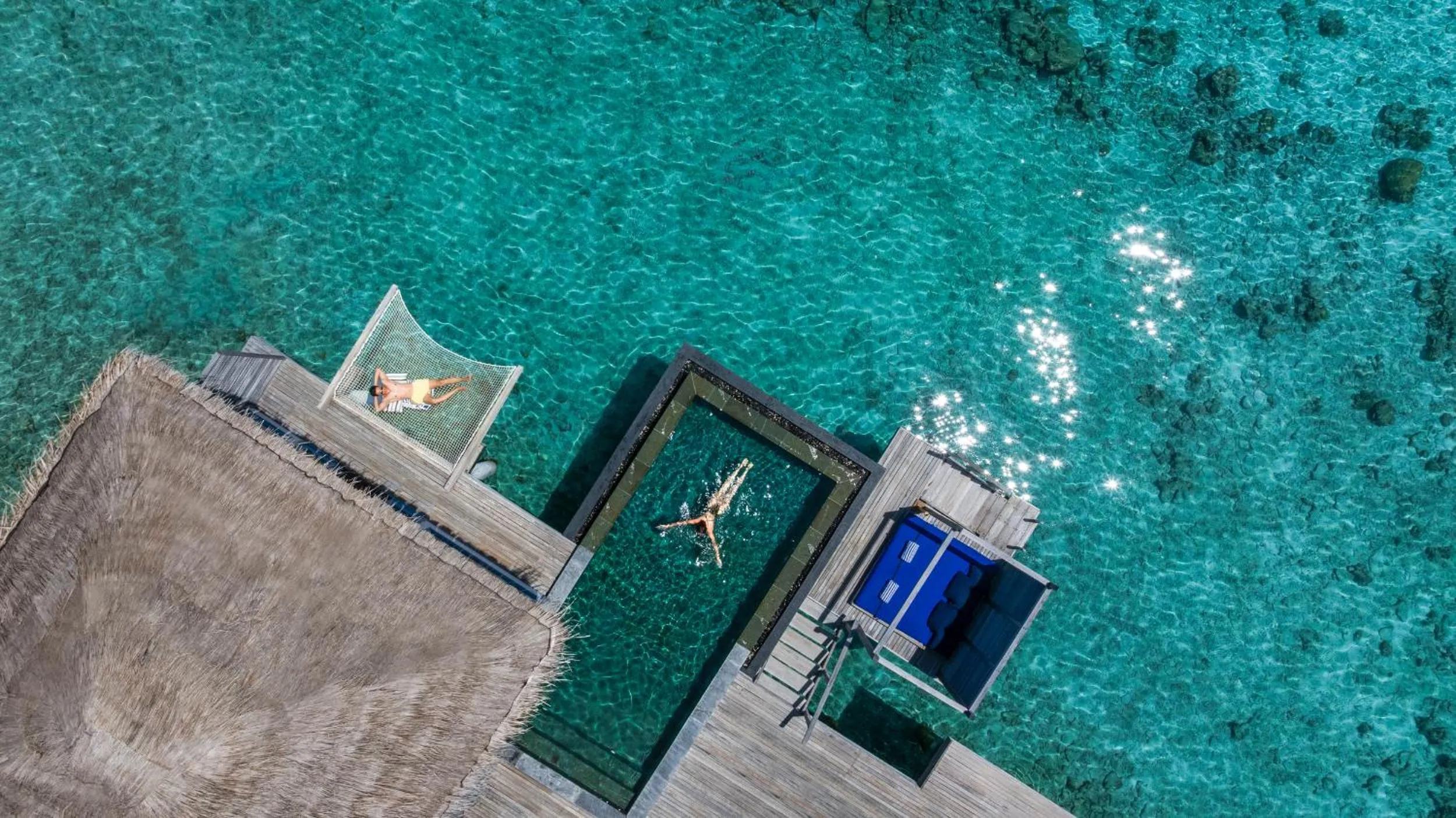 Pool view in The Halcyon Private Isles Maldives, Autograph Collection
