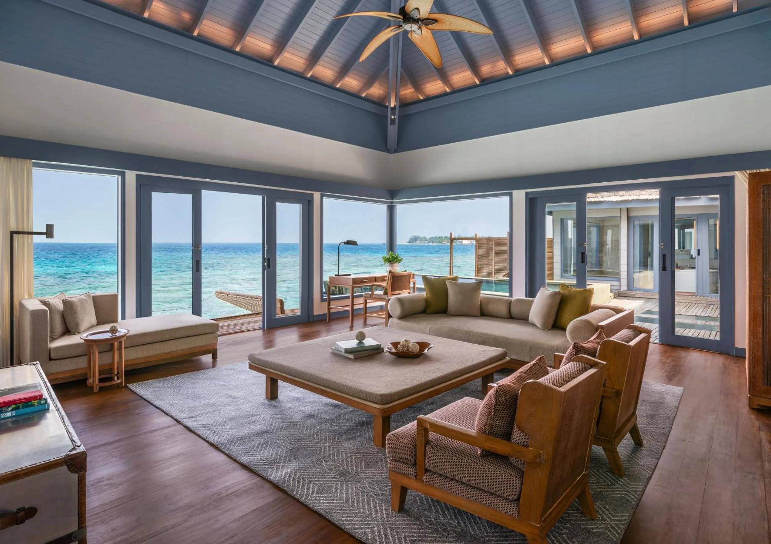 Living room in The Halcyon Private Isles Maldives, Autograph Collection