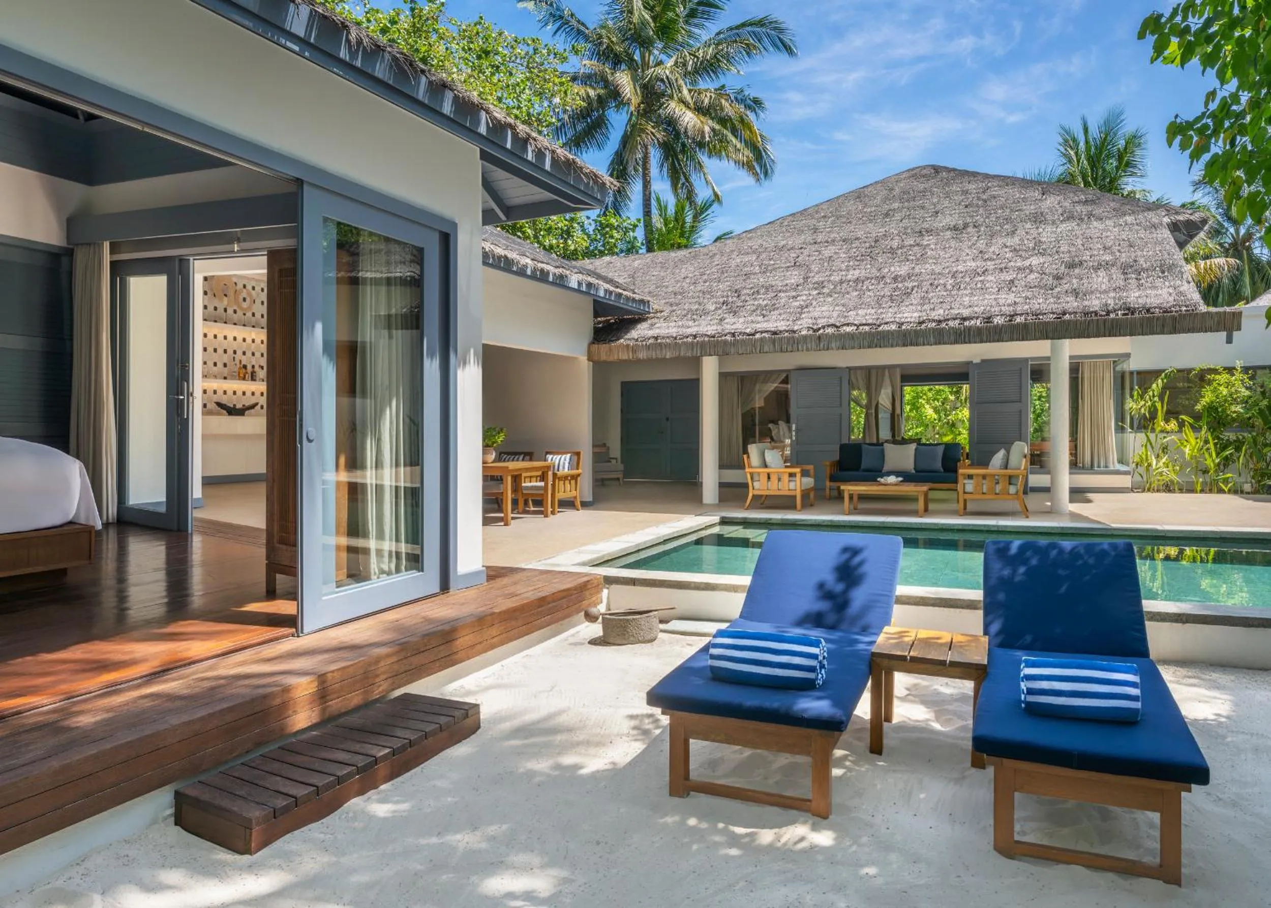 Pool view in The Halcyon Private Isles Maldives, Autograph Collection