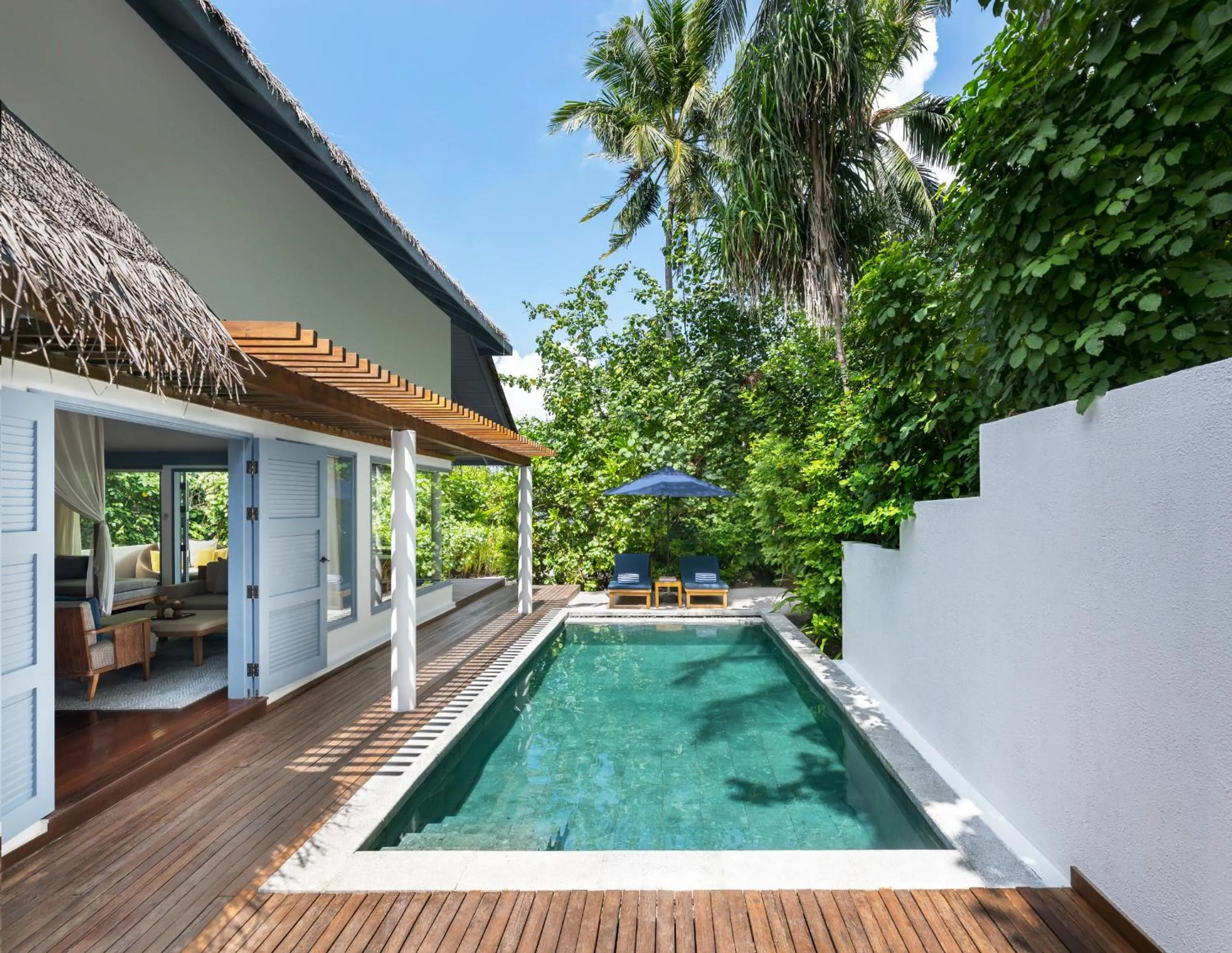 Pool view in The Halcyon Private Isles Maldives, Autograph Collection