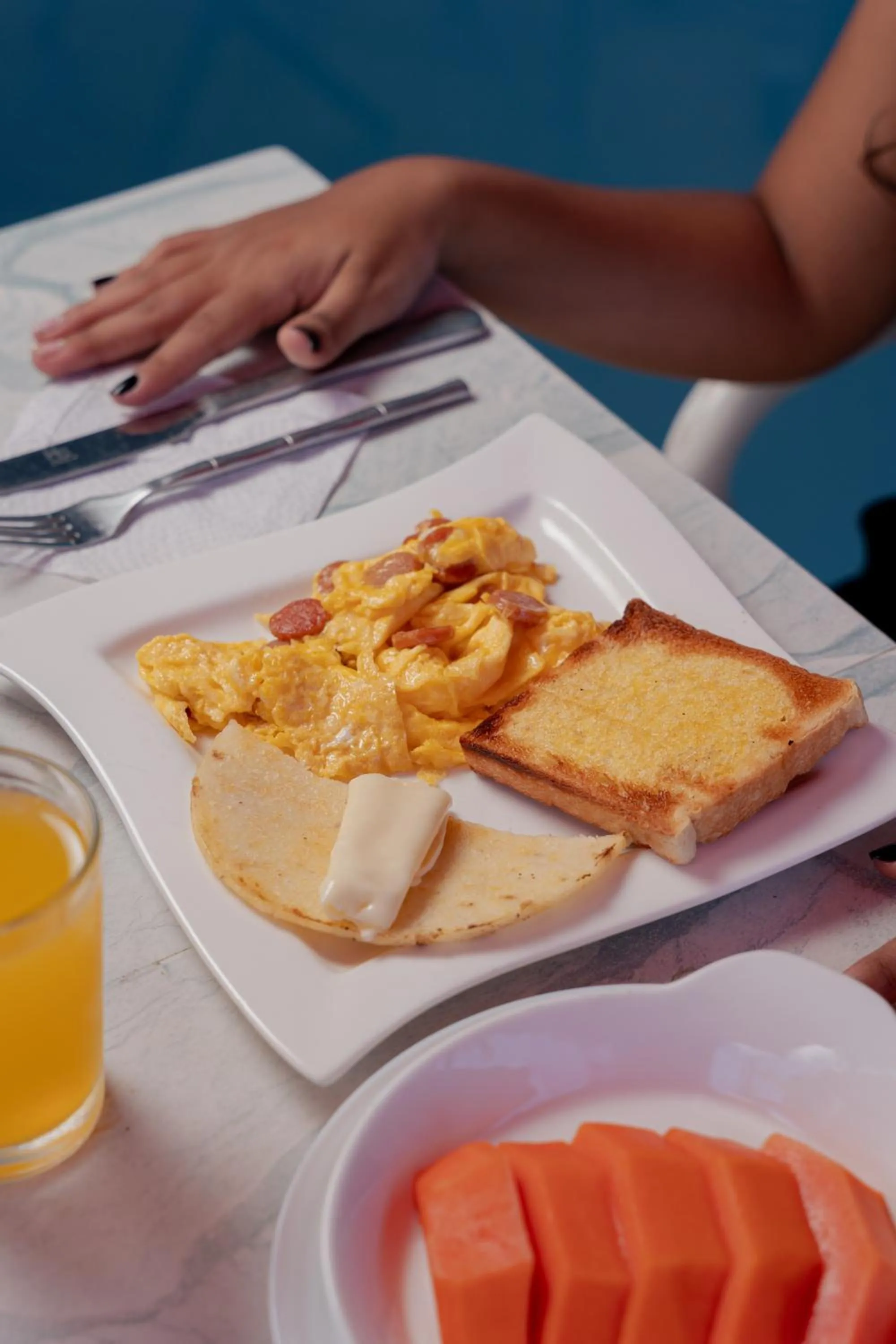 Breakfast in Hotel Bahia Blanca Santa Marta Frente al Mar