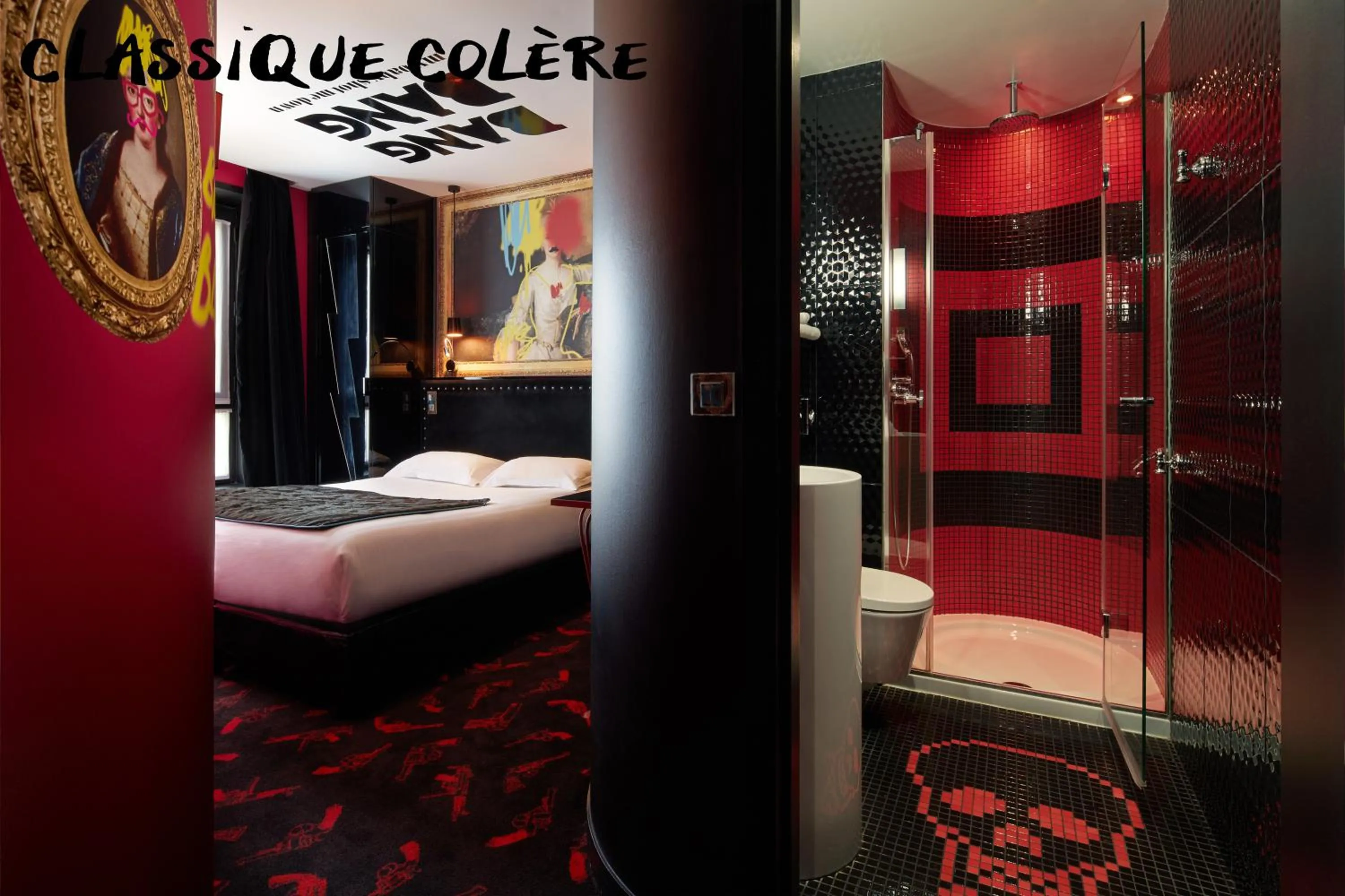 Shower, Bed in Hôtel Vice Versa