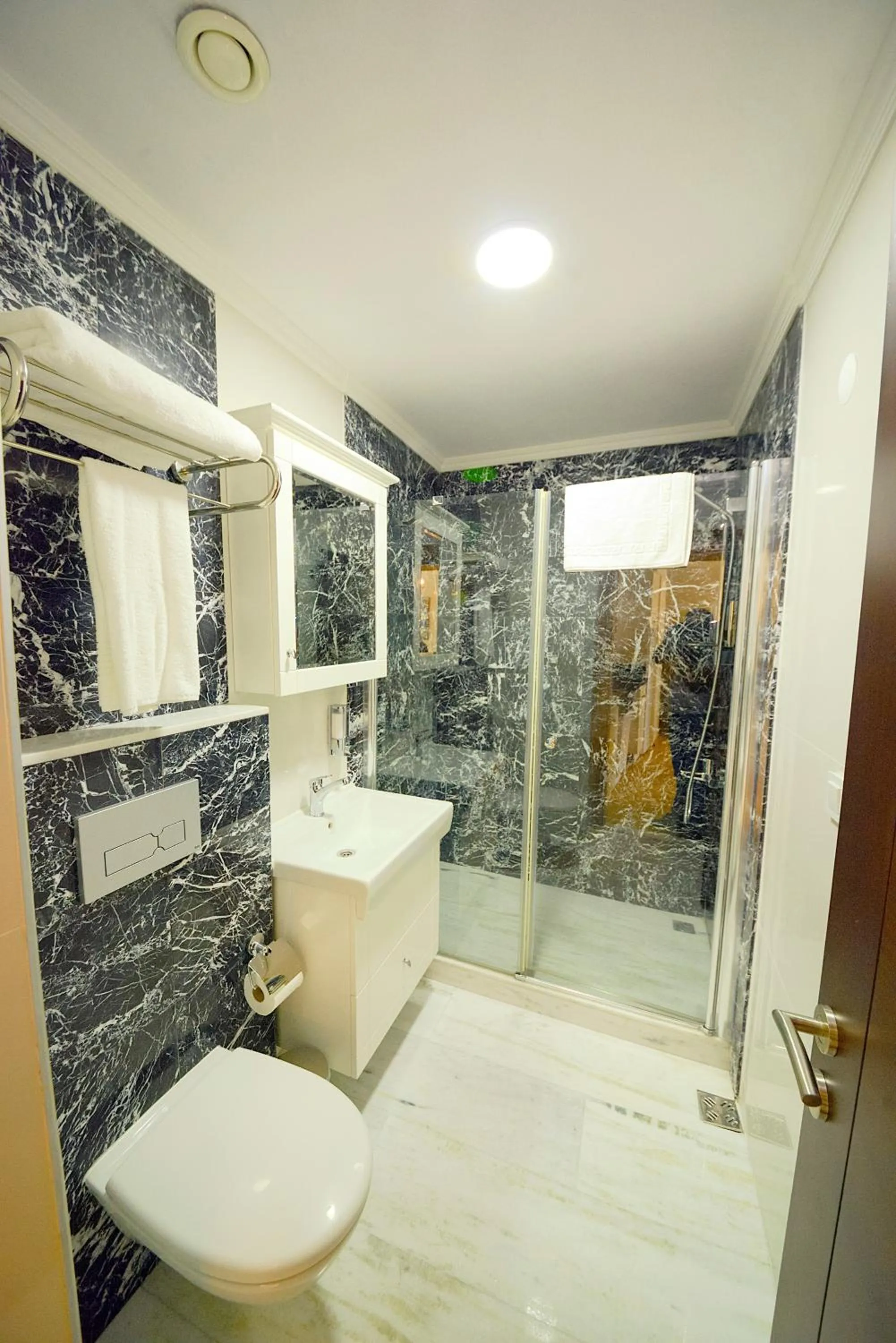 Shower in Sarajevo Suit Hotel