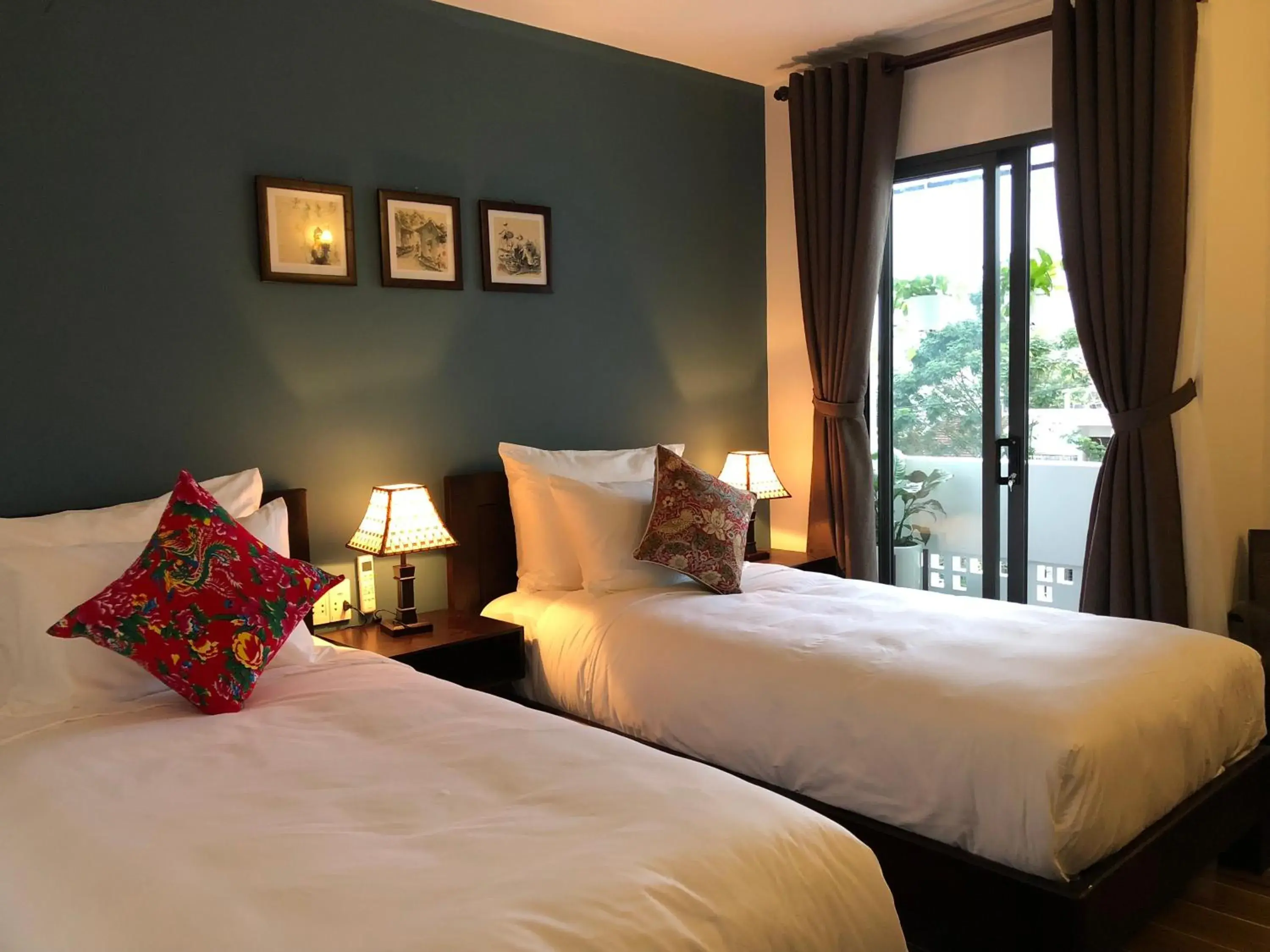 Superior Twin Room with City View in La An Homestay Superior Twin Room with City View in La An Homestay