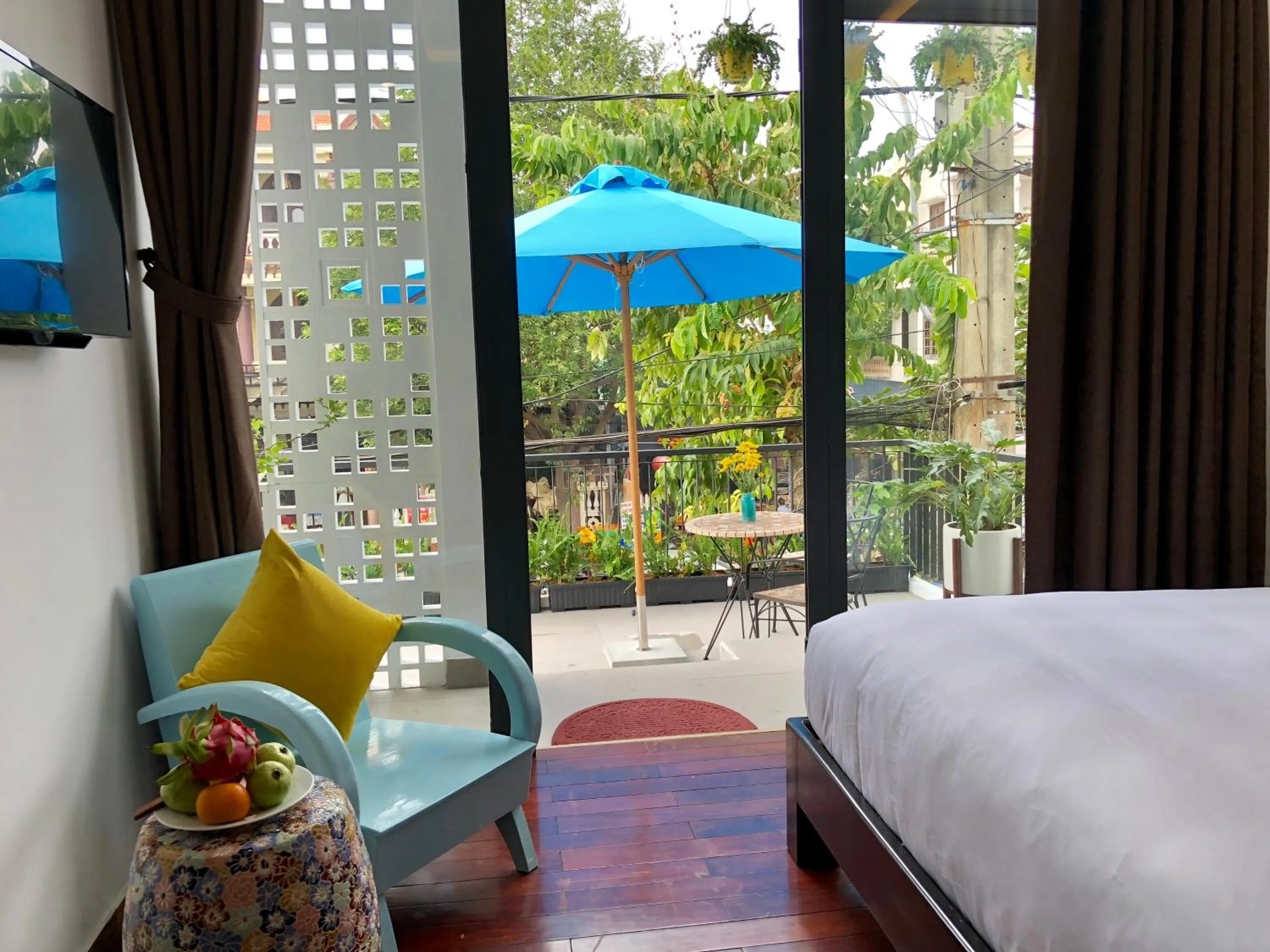 Garden view, Bed in La An Homestay