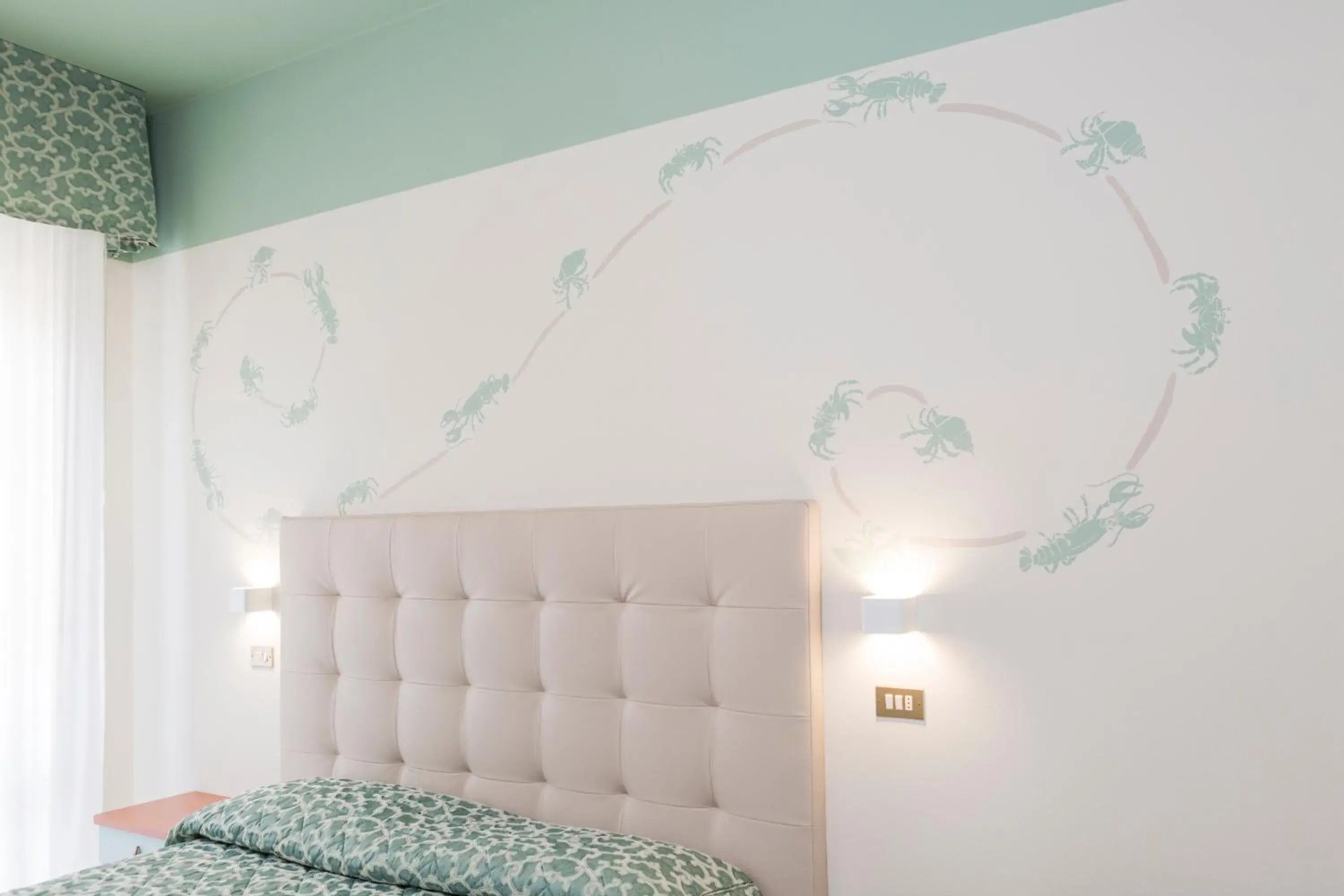 Decorative detail, Bed in Hotel Letizia