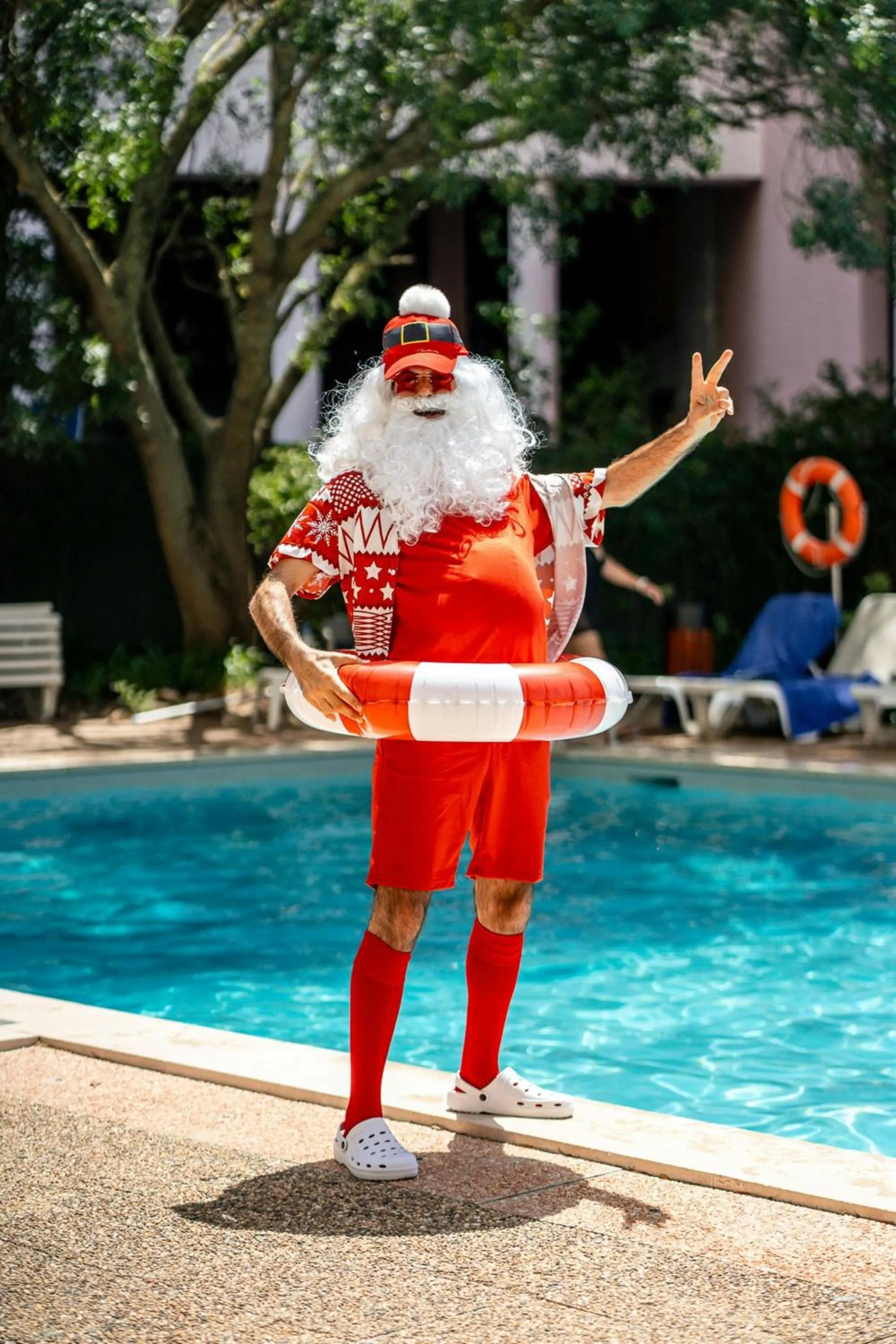 Swimming pool in Lisbon Marriott Hotel
