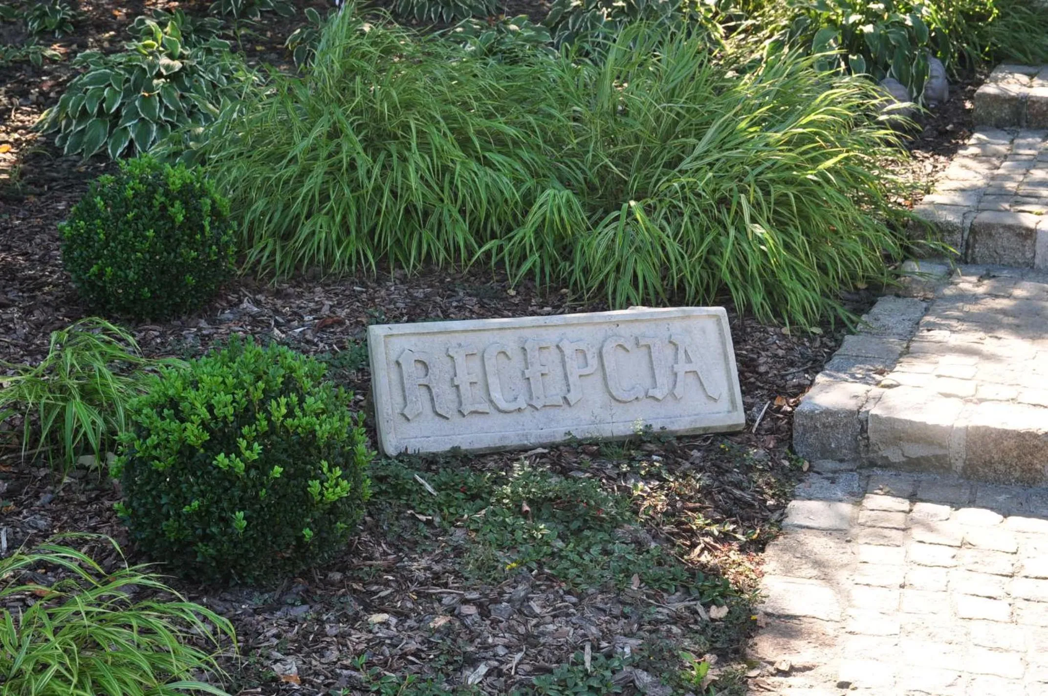 Garden view in Hotel Jakubus