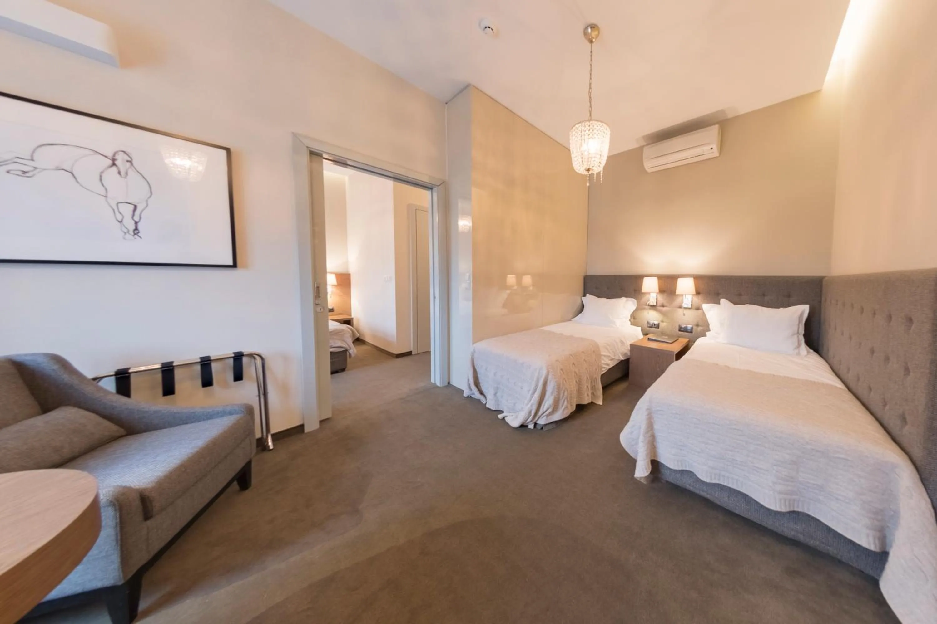 Bed in Hotel Jakubus