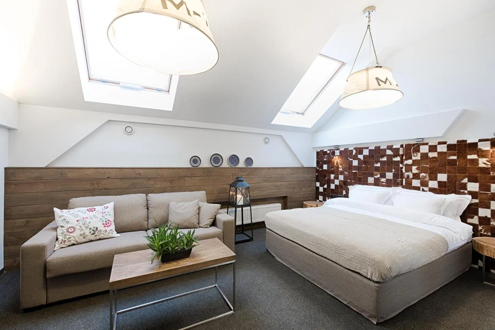 Bed in Hotel Jakubus