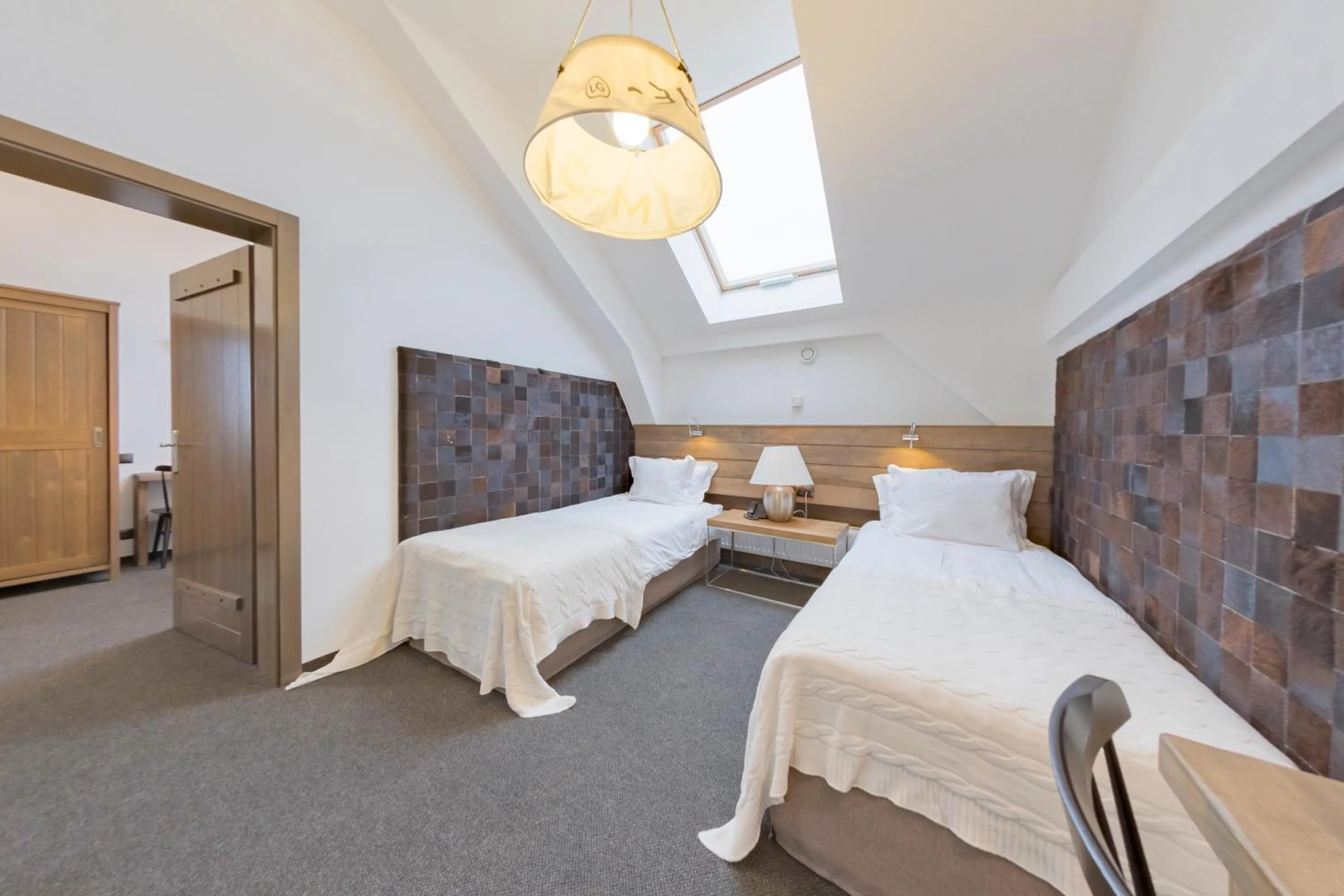 Bed in Hotel Jakubus