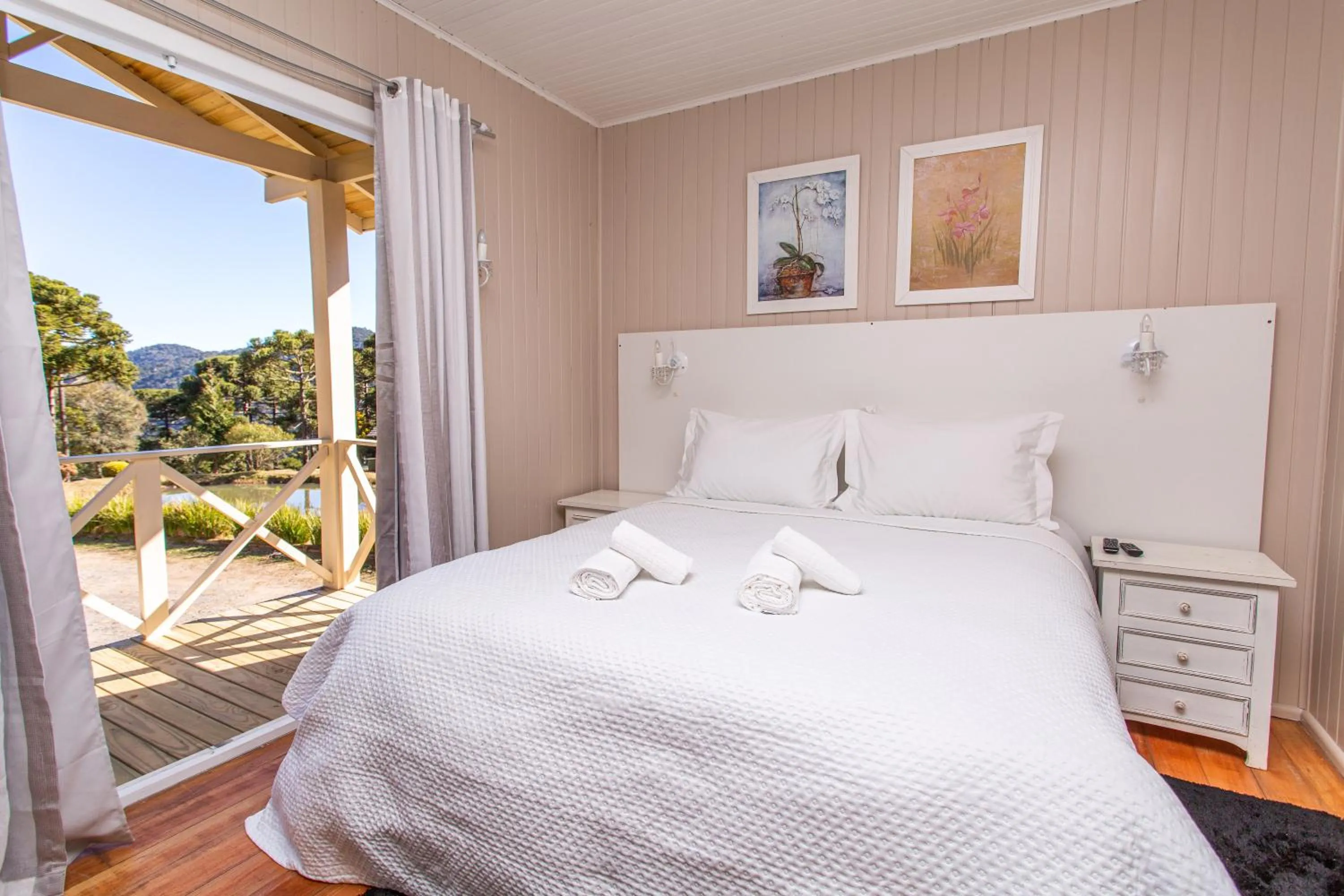 Bed in Pousada Pedra Preta