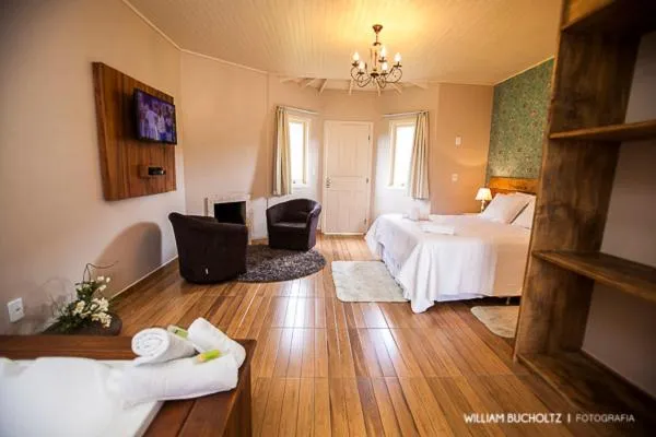 Bed in Pousada Pedra Preta