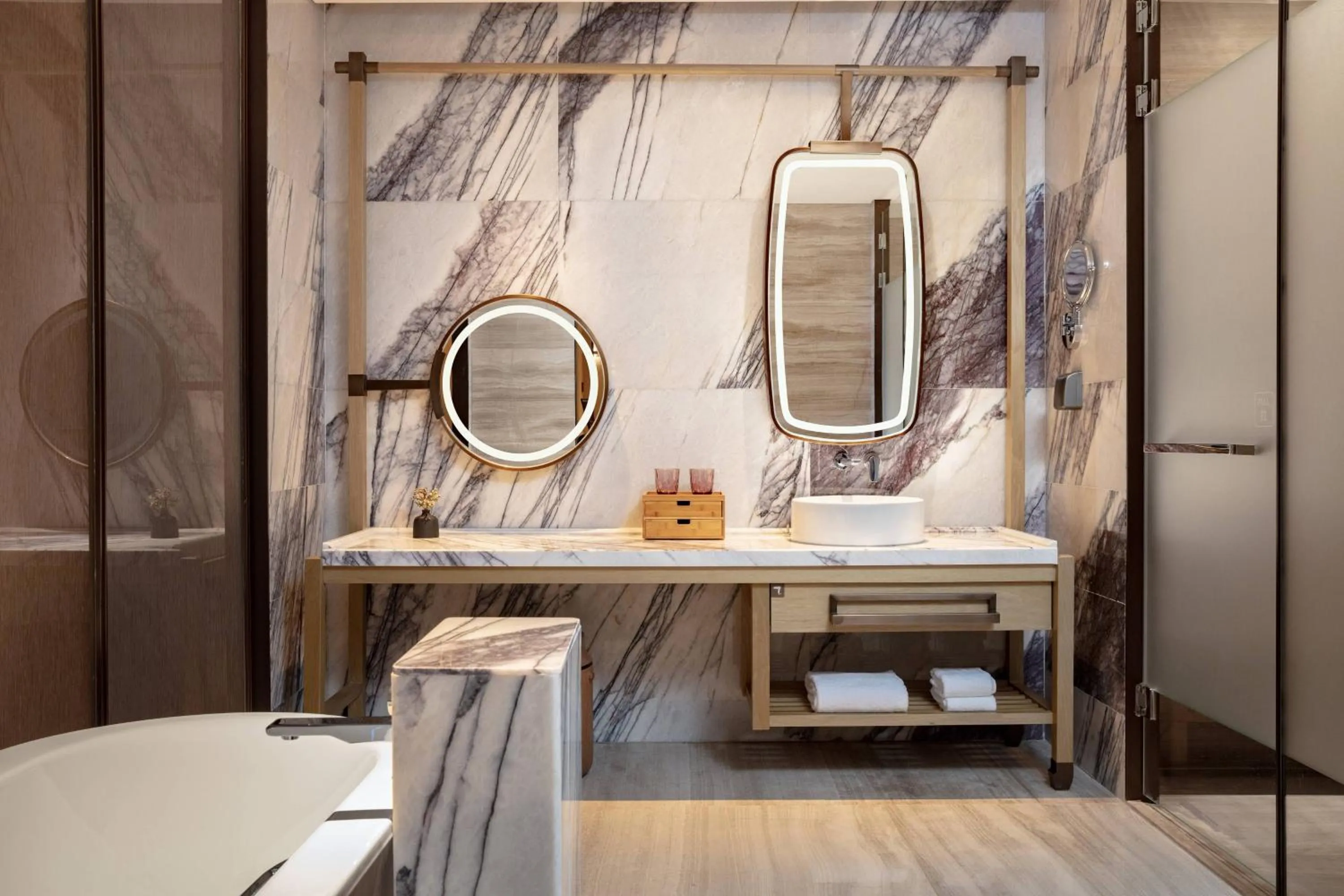 Bathroom in Wuxi Marriott Hotel Lihu Lake